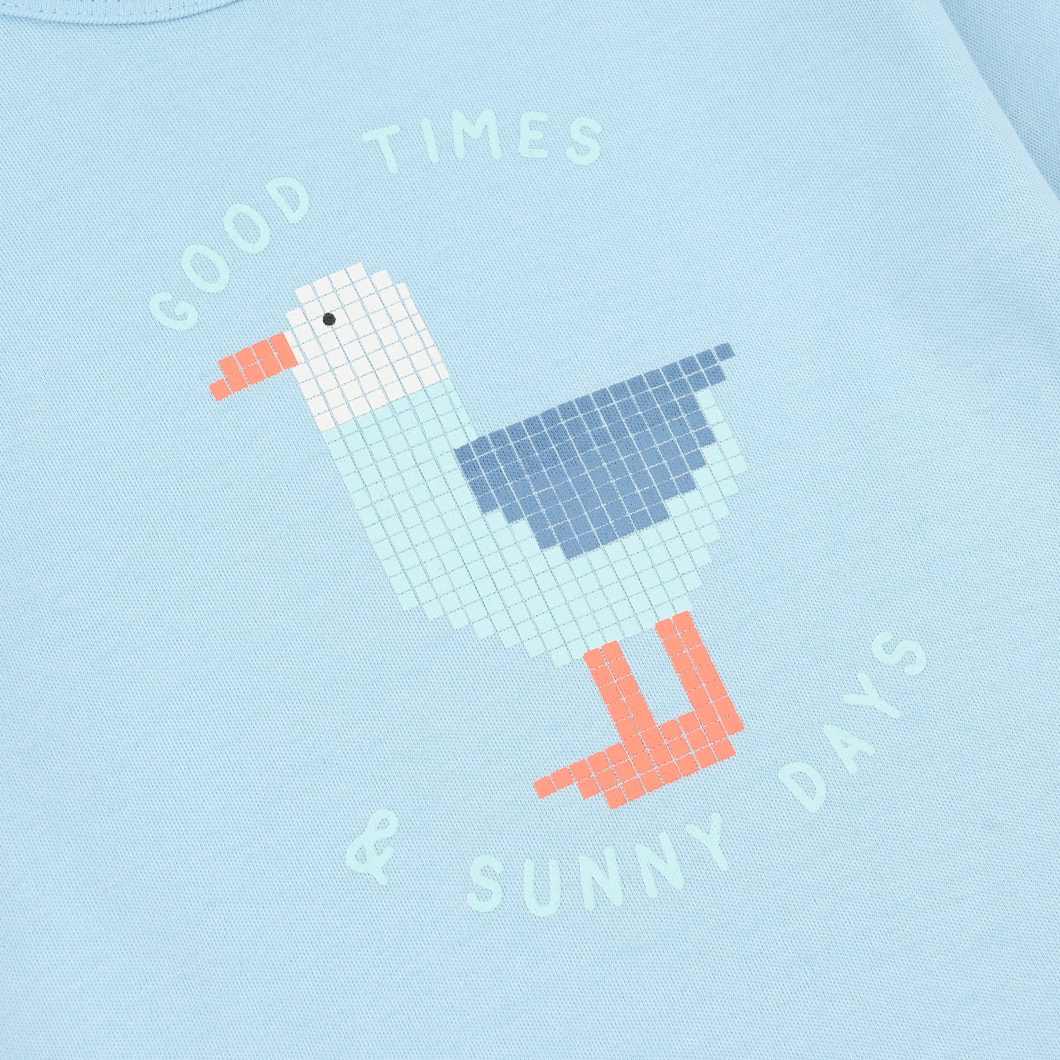 Infant Boys Cotton Interlock Romper (Good Times) - Blue - Image 2