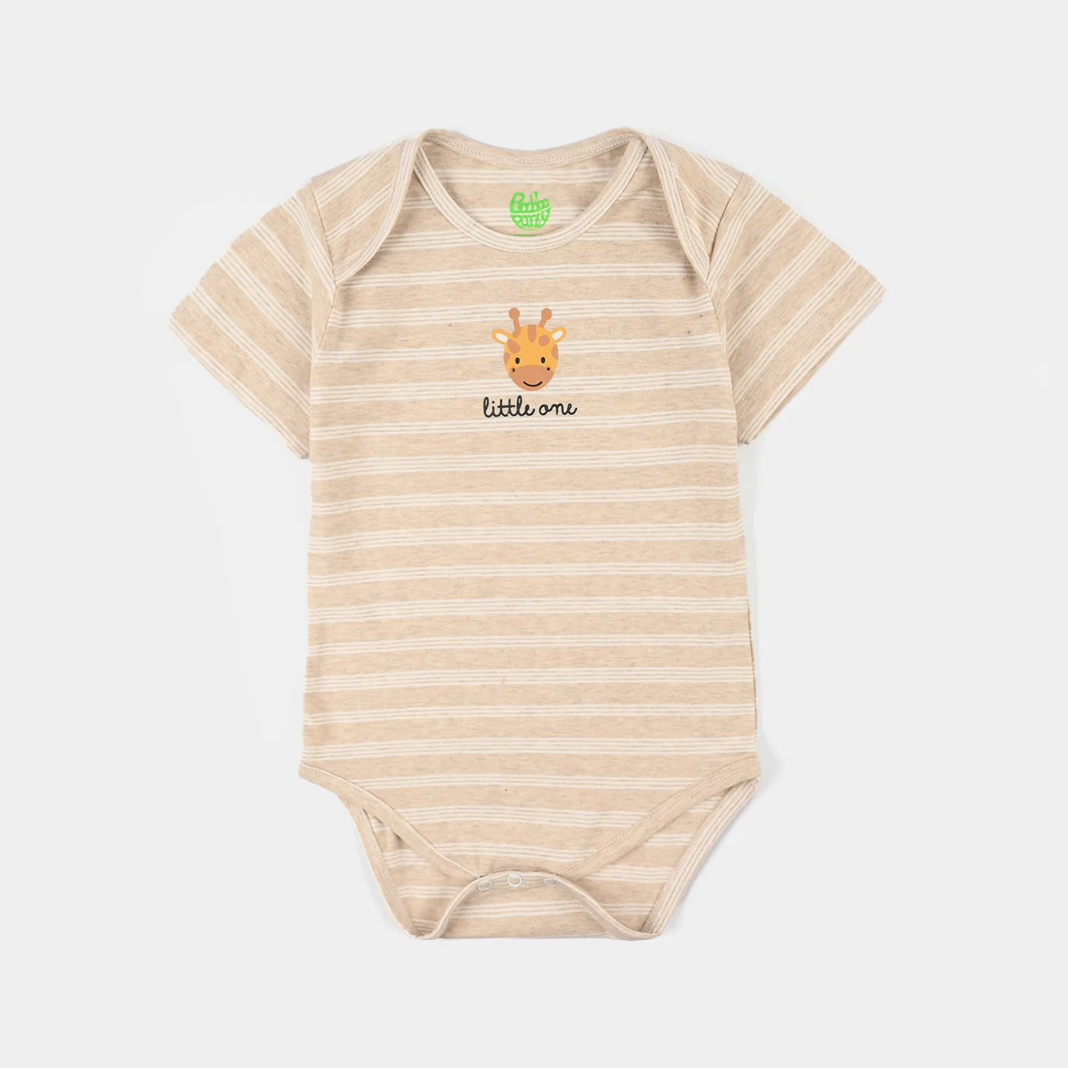 Infant Unisex Yarn Dyed Romper Little One – Brown