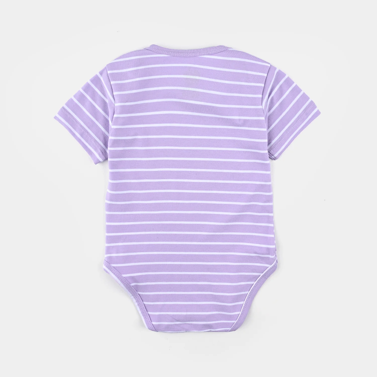 Infant Basic Romper (Unisex) Happy Rabbit-Purple - Image 4