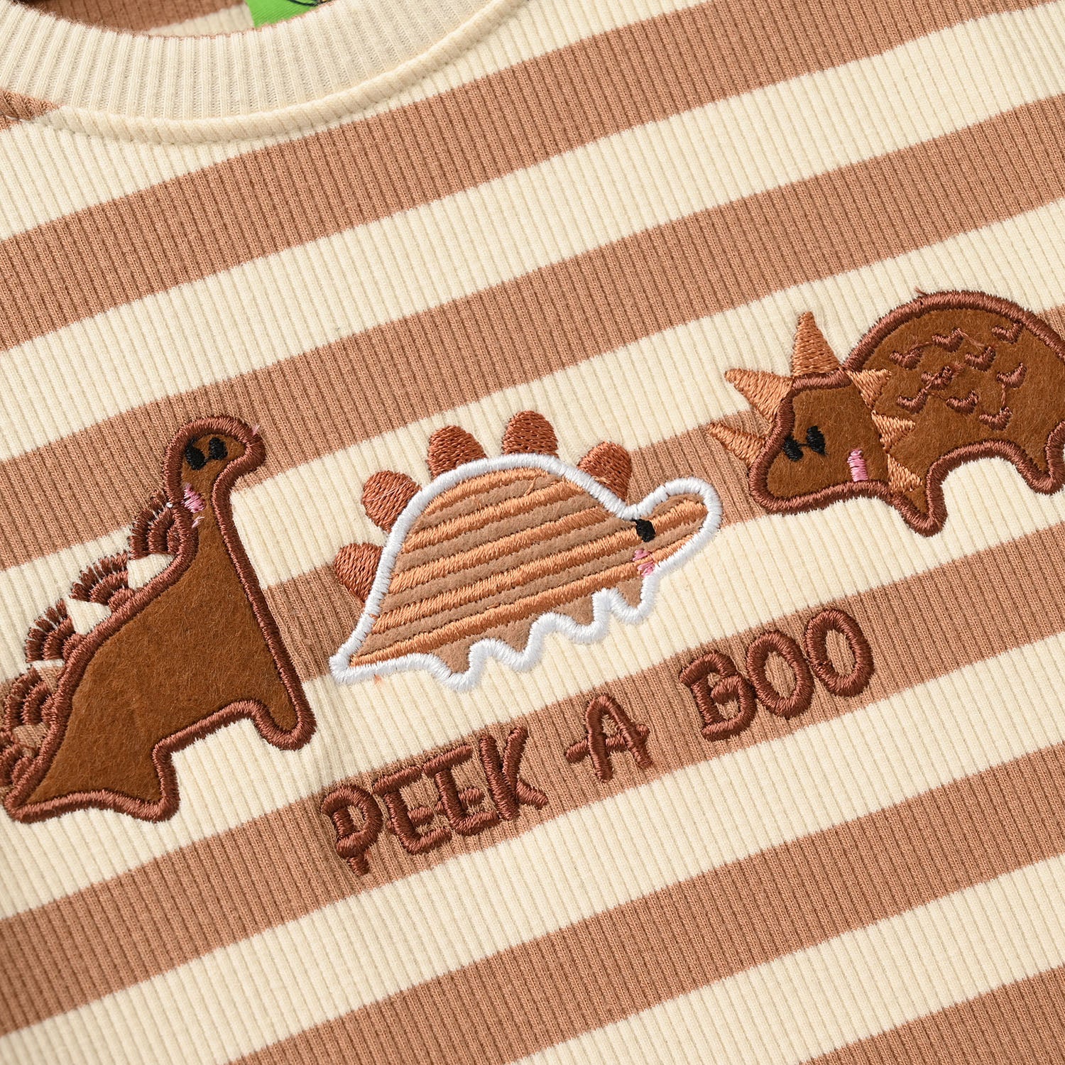 Infant Boys Rib Knitted Suit - Brown - Image 3