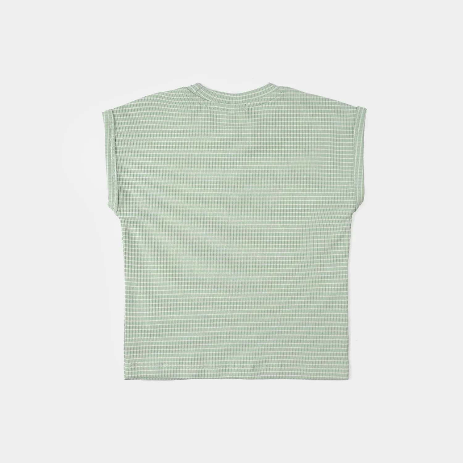 Infant Boys 2x1 Rib Sando (Chill In All Day) - Green - Image 4