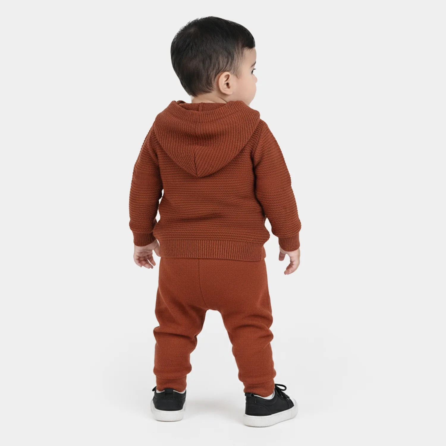 Infant Boys Acrylic Suit-Rust - Image 4