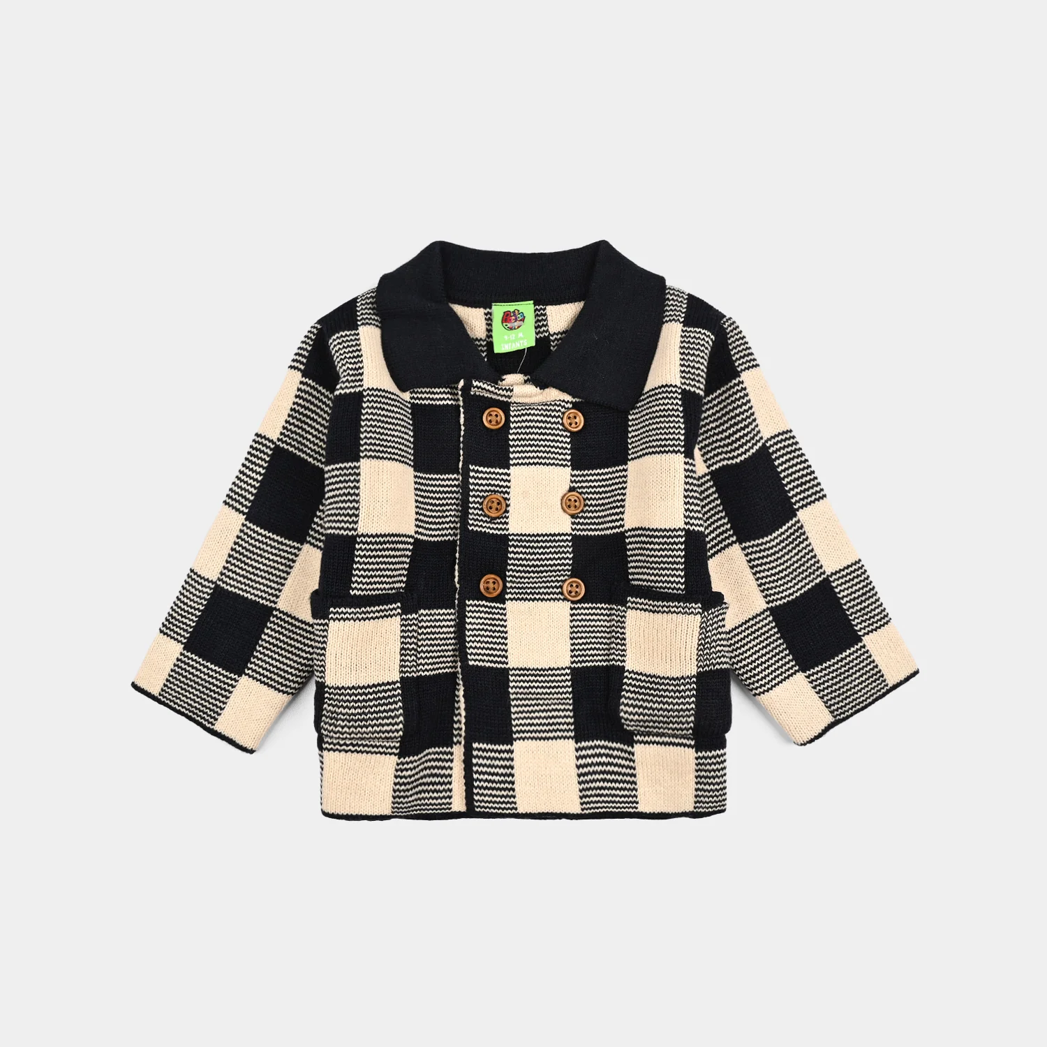 Infant Boys Acrylic Suit-Bulfalo - Black/White - Image 3
