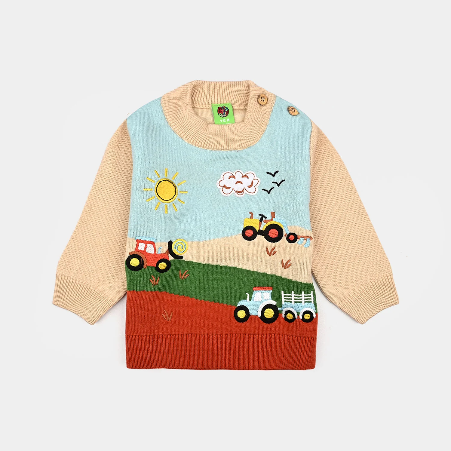 Infant Boys Acrylic Sweater-Elbrus-Multi - Image 3