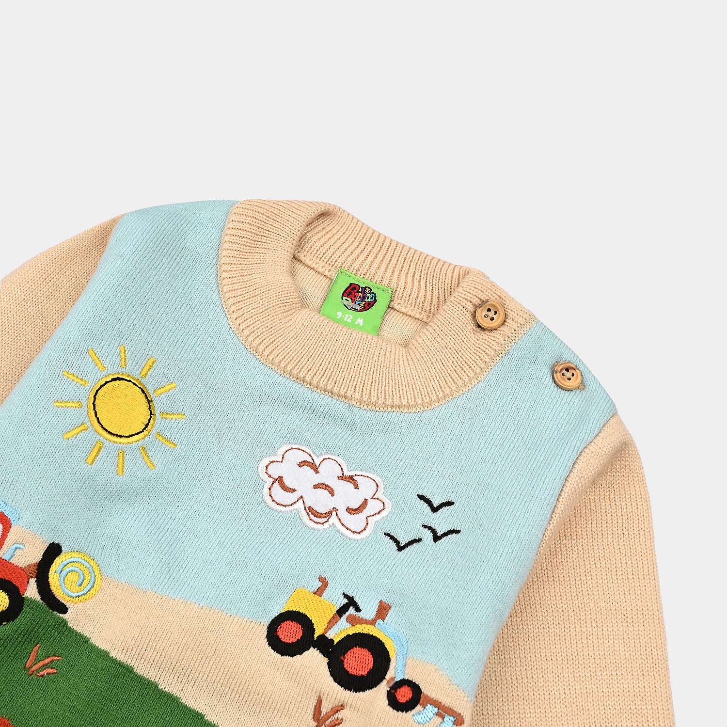 Infant Boys Acrylic Sweater-Elbrus-Multi - Image 4