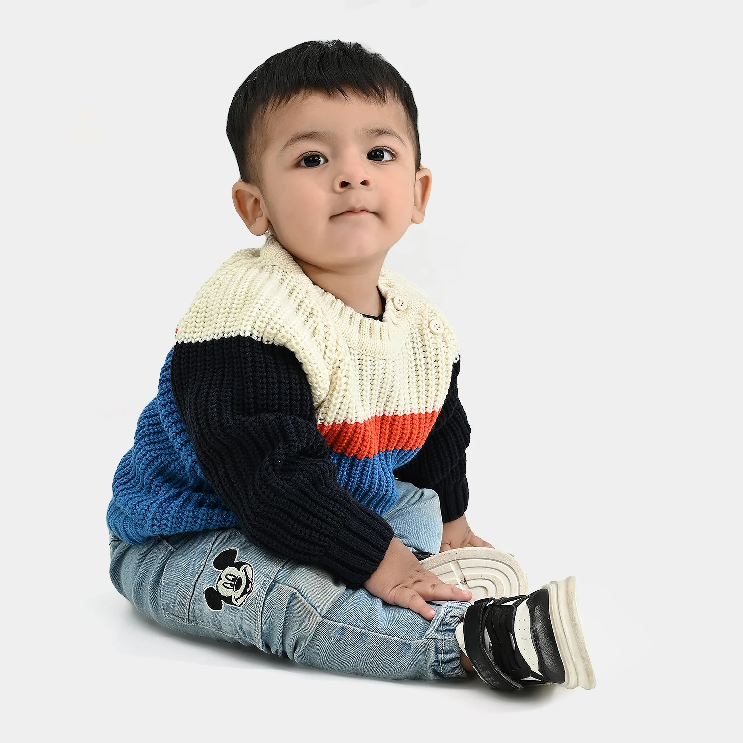 Infant Boys Acrylic Sweater-Fabulous-Multi - Image 2