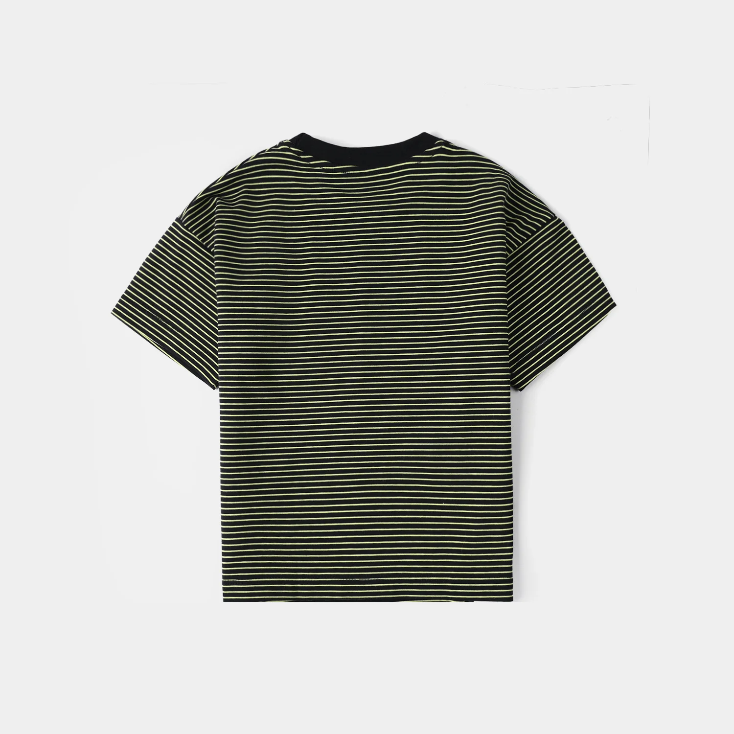 Infant Boys Yarn Dyed Round Neck T-Shirt (Always Smiling) - Black - Image 5