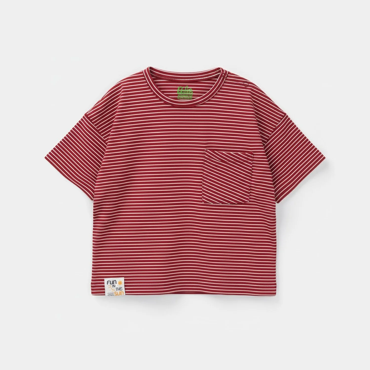 Infant Boys Yarn Dyed T-Shirt - Red