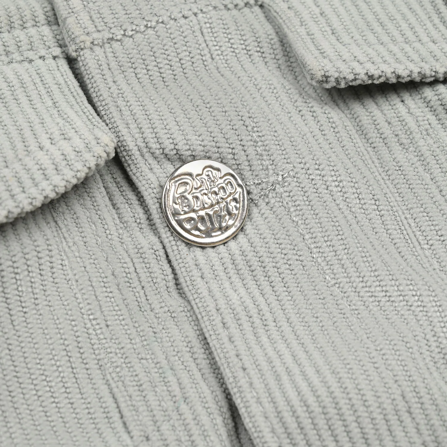 Infant Boys Corduroy Jacket Smile Face - Grey - Image 5