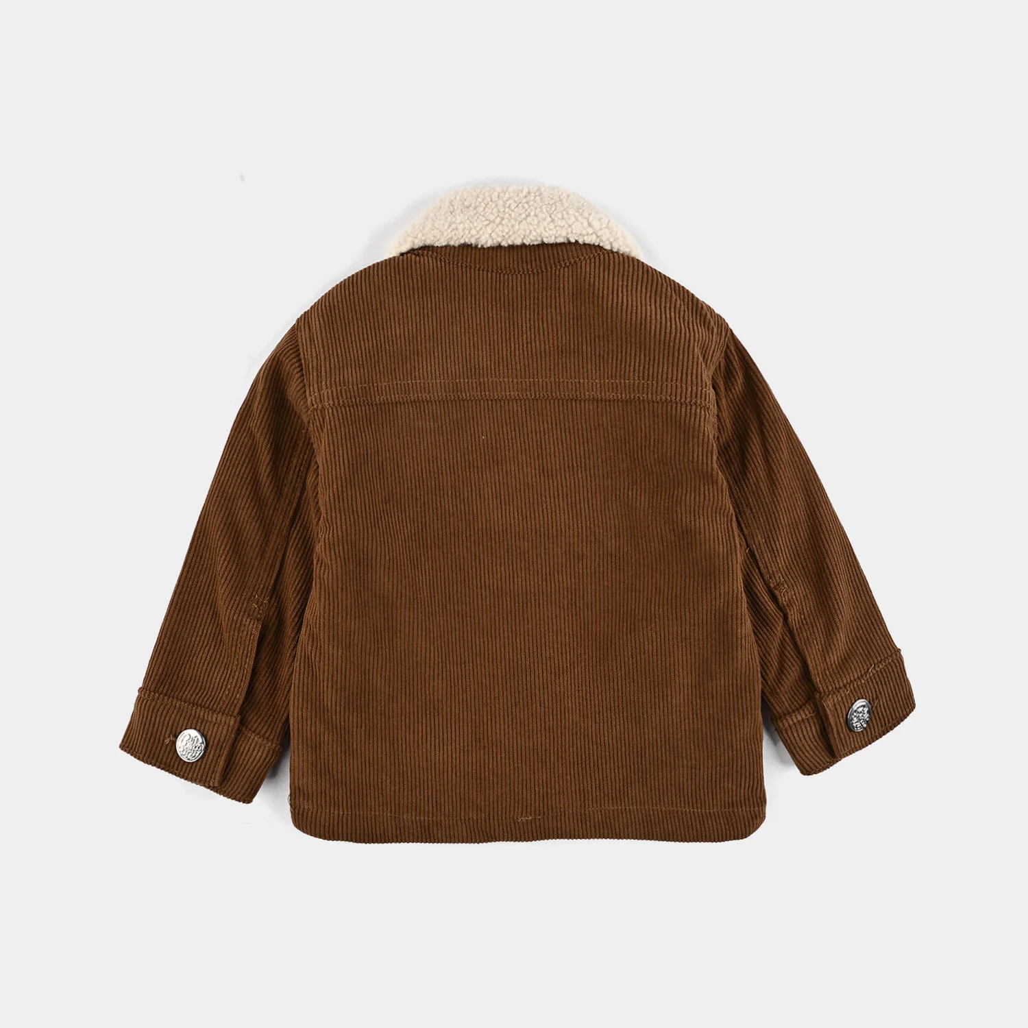 Infant Boys Corduroy Woven Jacket Teddy - Brown - Image 4