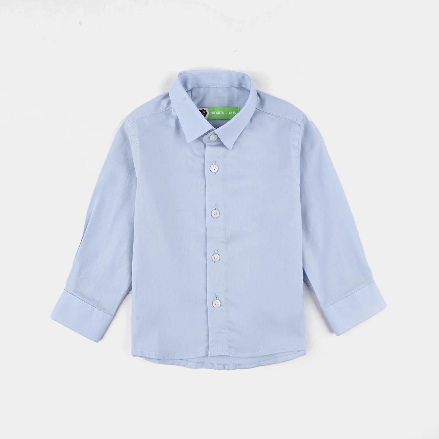 Infant Boys Cotton Formal Shirt - Light Blue