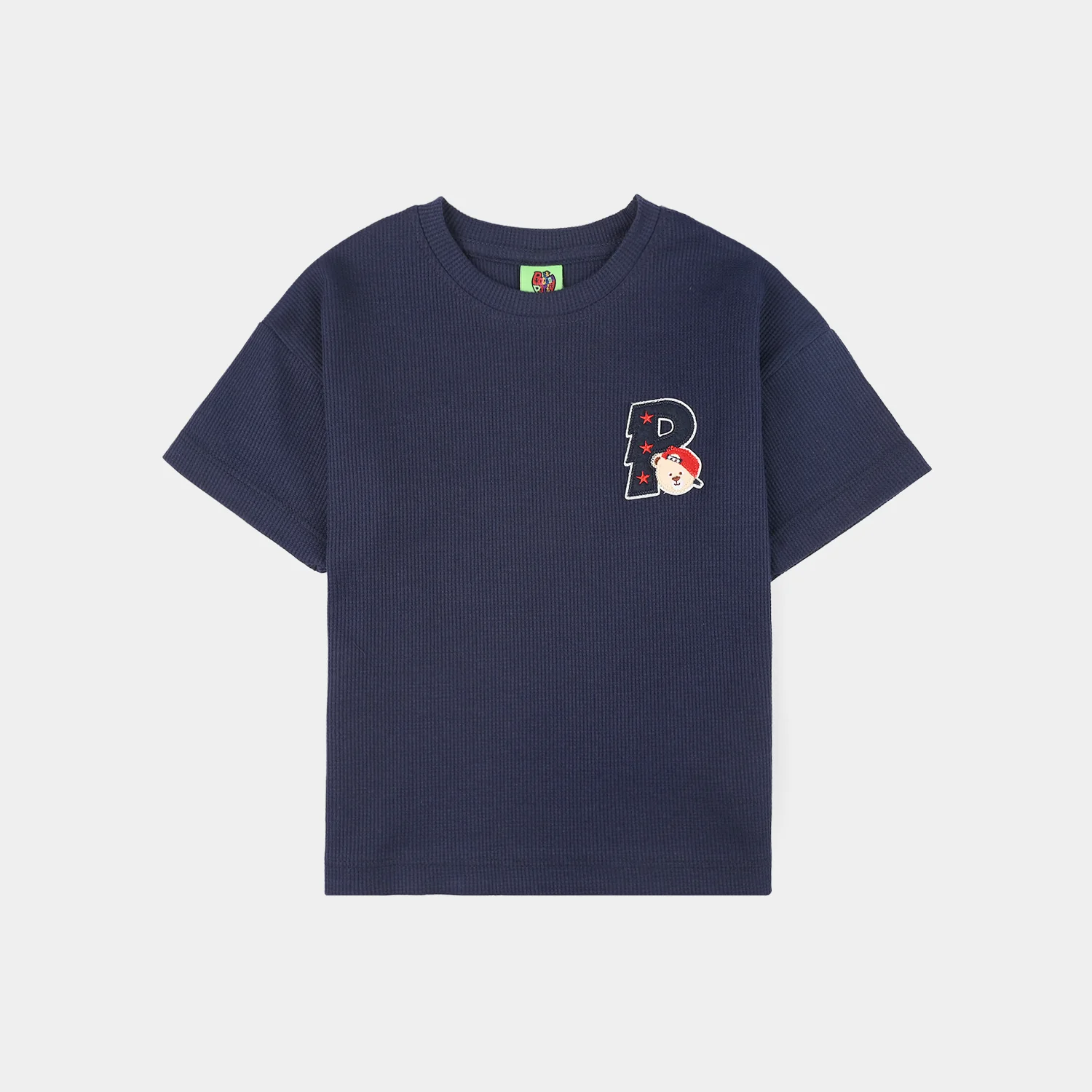 Infant Boys Cotton Interlock Knitted Suit - Navy - Image 2