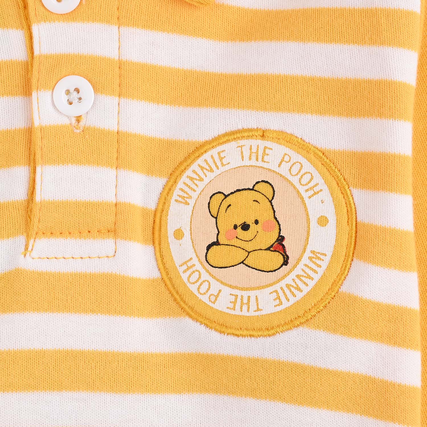 Infant Boys Cotton Interlock Pant + Tee F/S-Yellow - Image 3