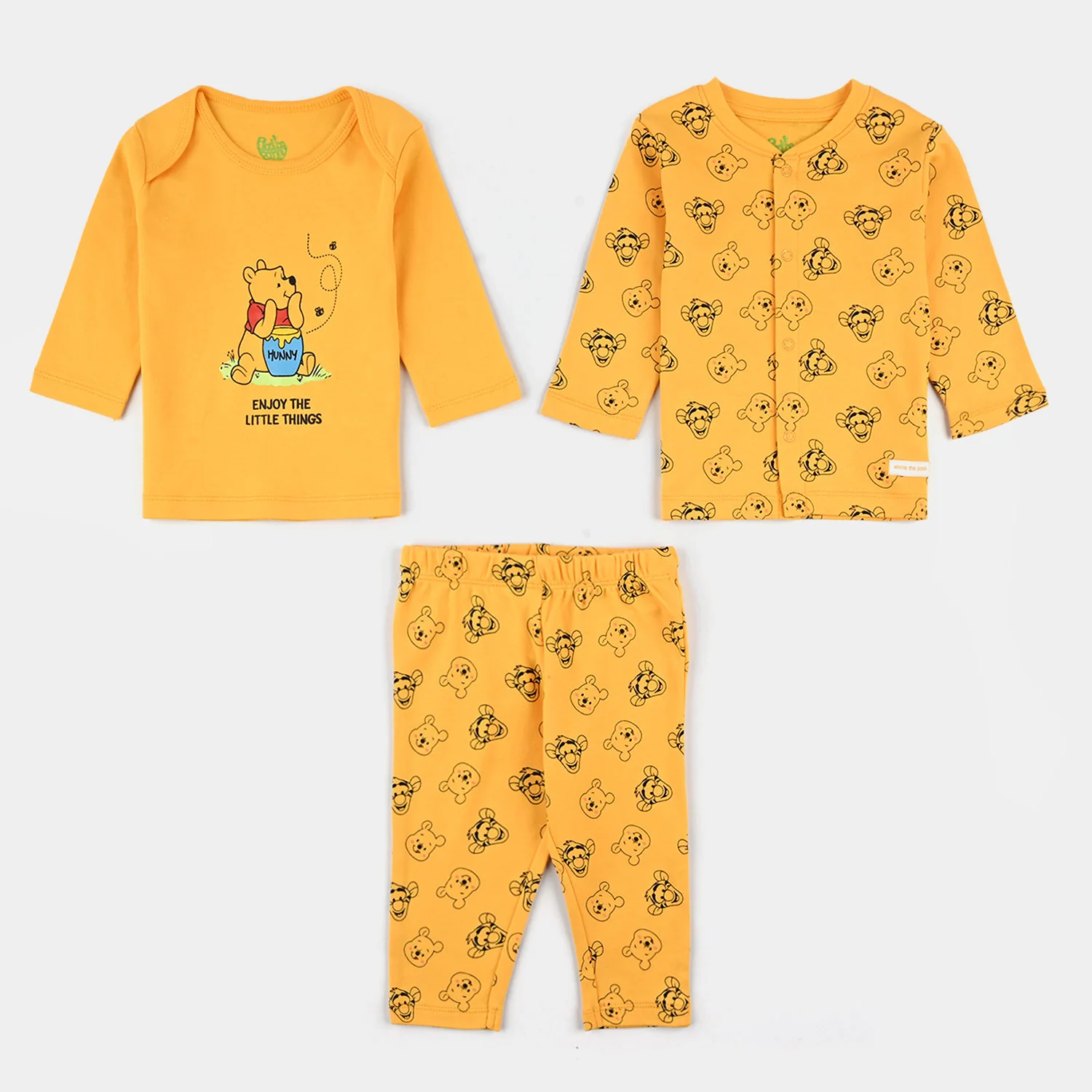 Infant Boys Cotton Interlock 6 Piece Set - Yellow - Image 2