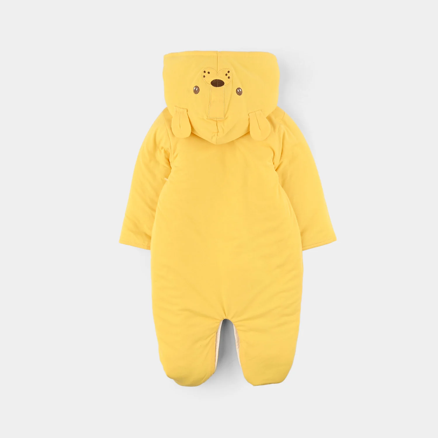 Infant Boys Cotton Interlock Romper - Yellow - Image 3