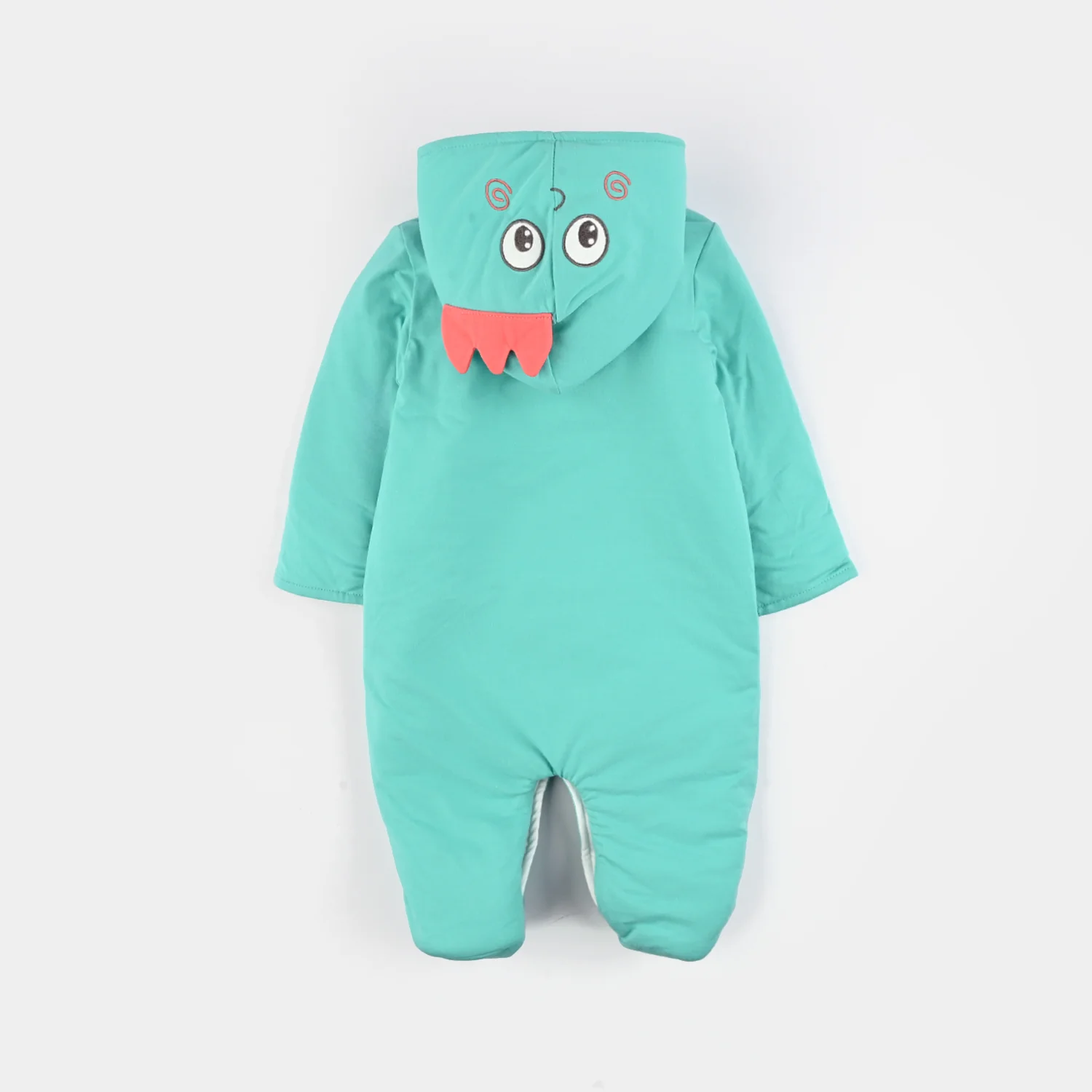 Infant Boys Cotton Interlock Romper - Green - Image 4