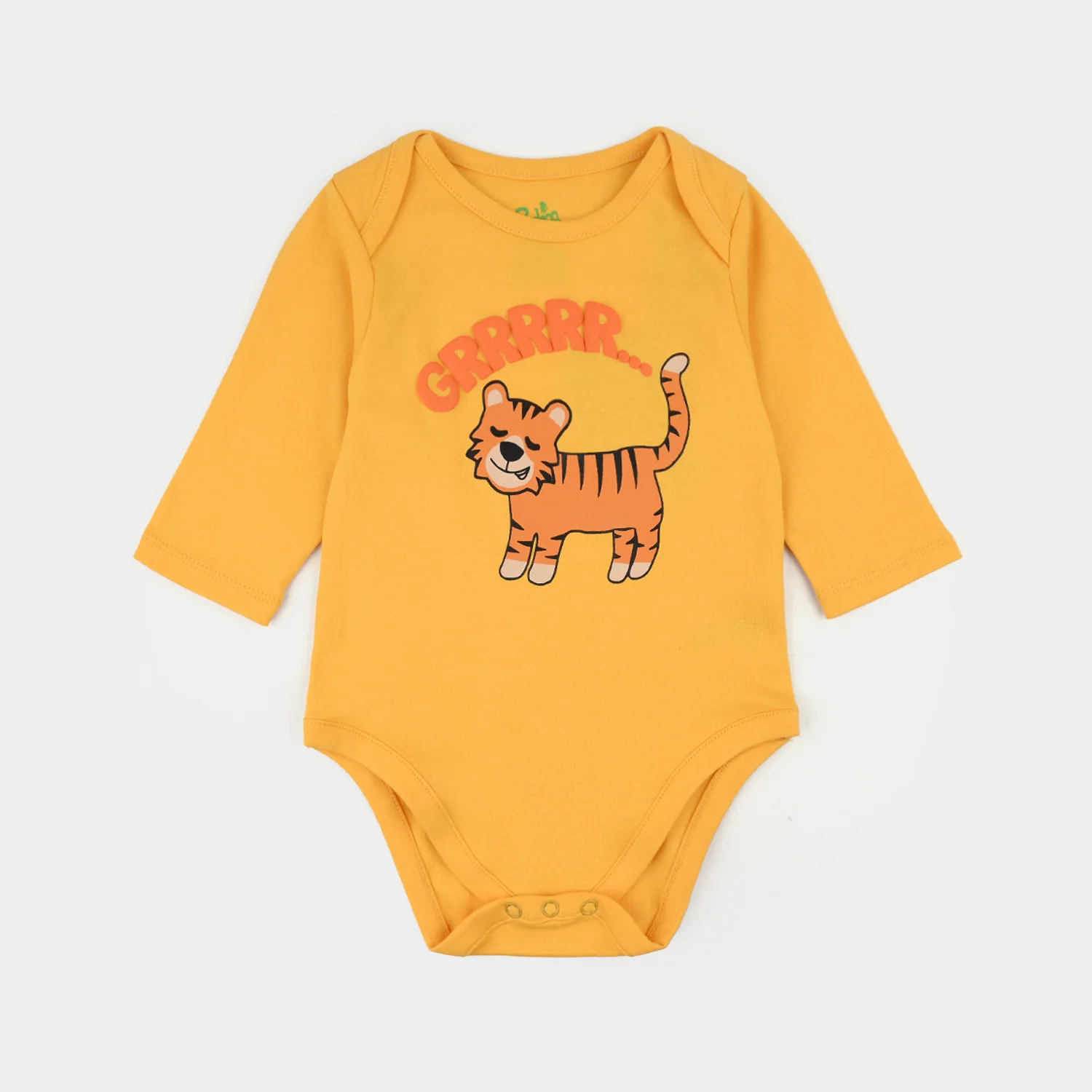 Infant Boys Cotton Interlock Romper (Roar) - Yellow
