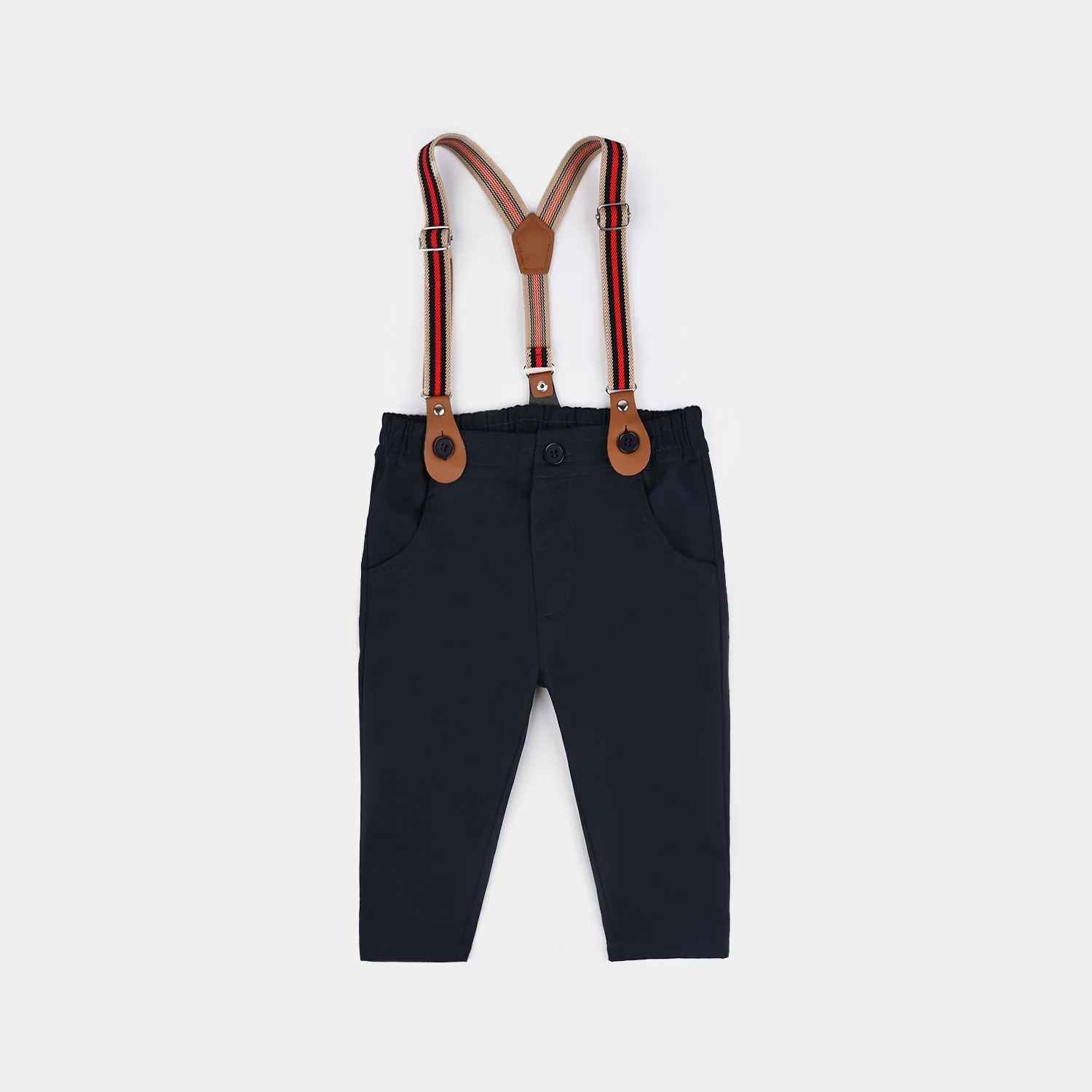 Infant Boys Cotton Interlock Suit-Yellow/Navy - Image 4