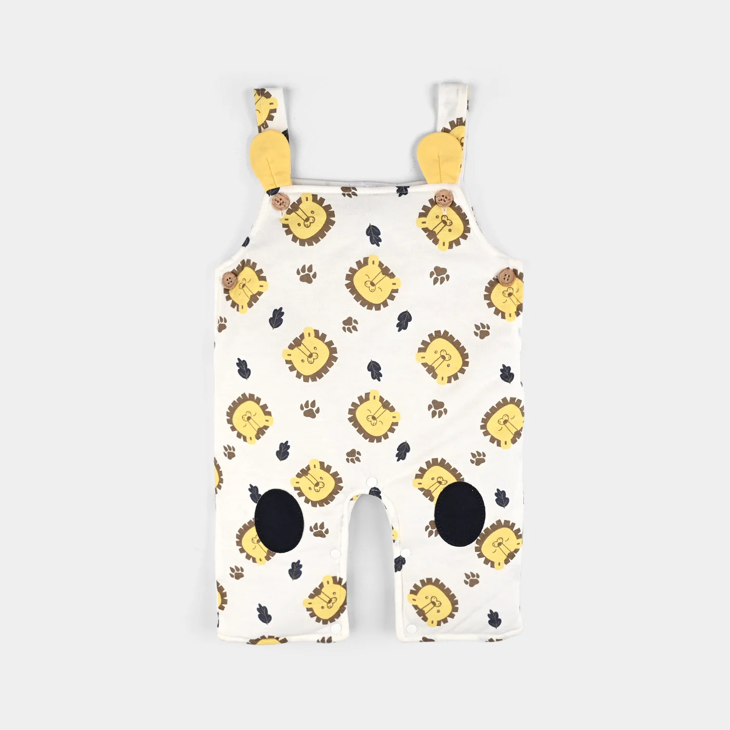 Infant Boys Cotton Interlock Suit-White Navy - Image 3