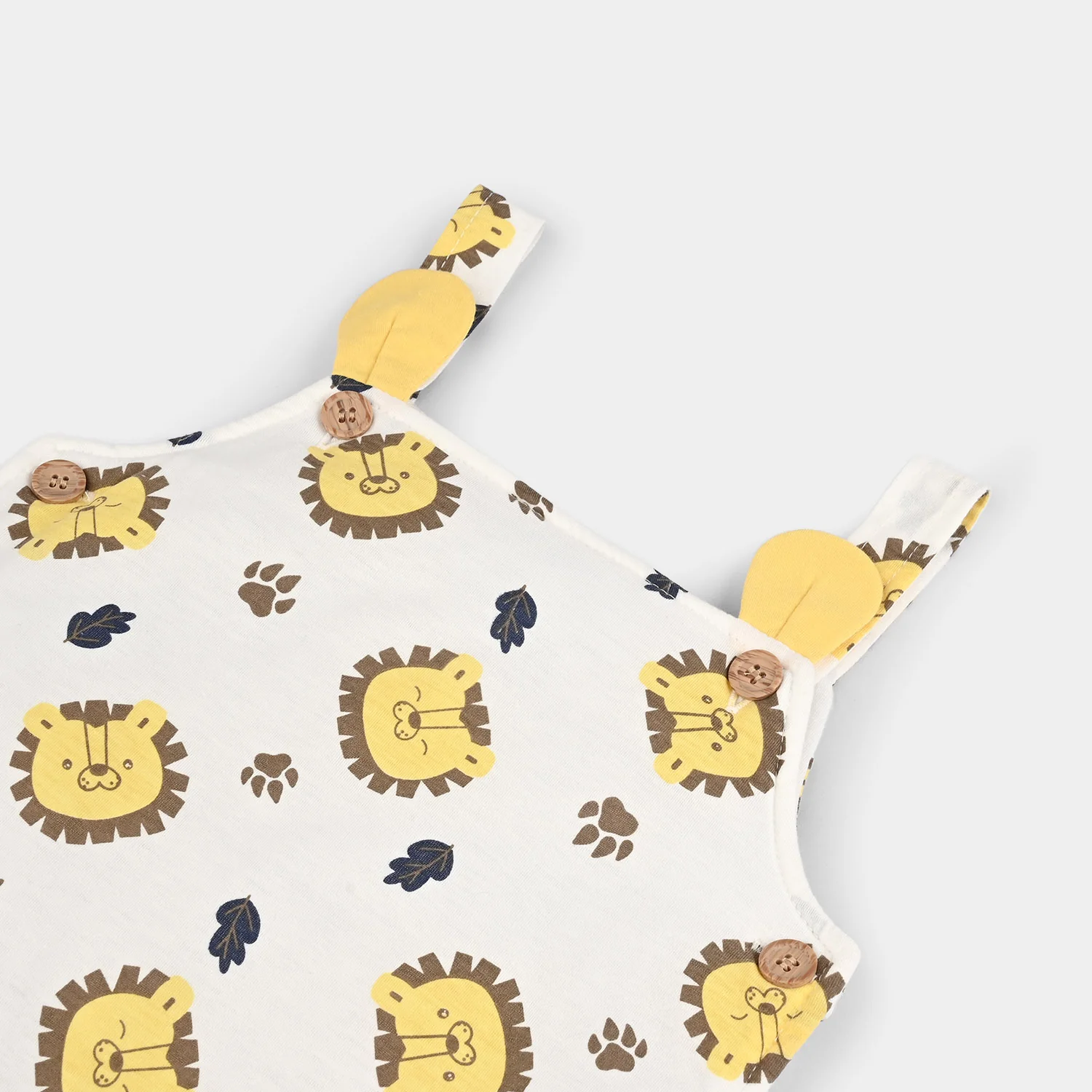 Infant Boys Cotton Interlock Suit-White Navy - Image 4
