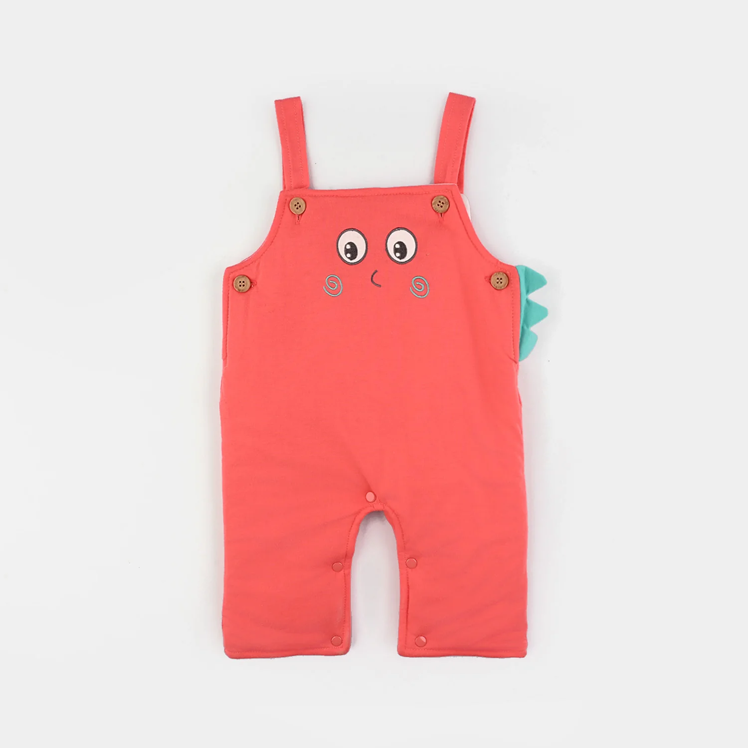 Infant Boys Cotton Interlock Suit - Beige/Orange - Image 3