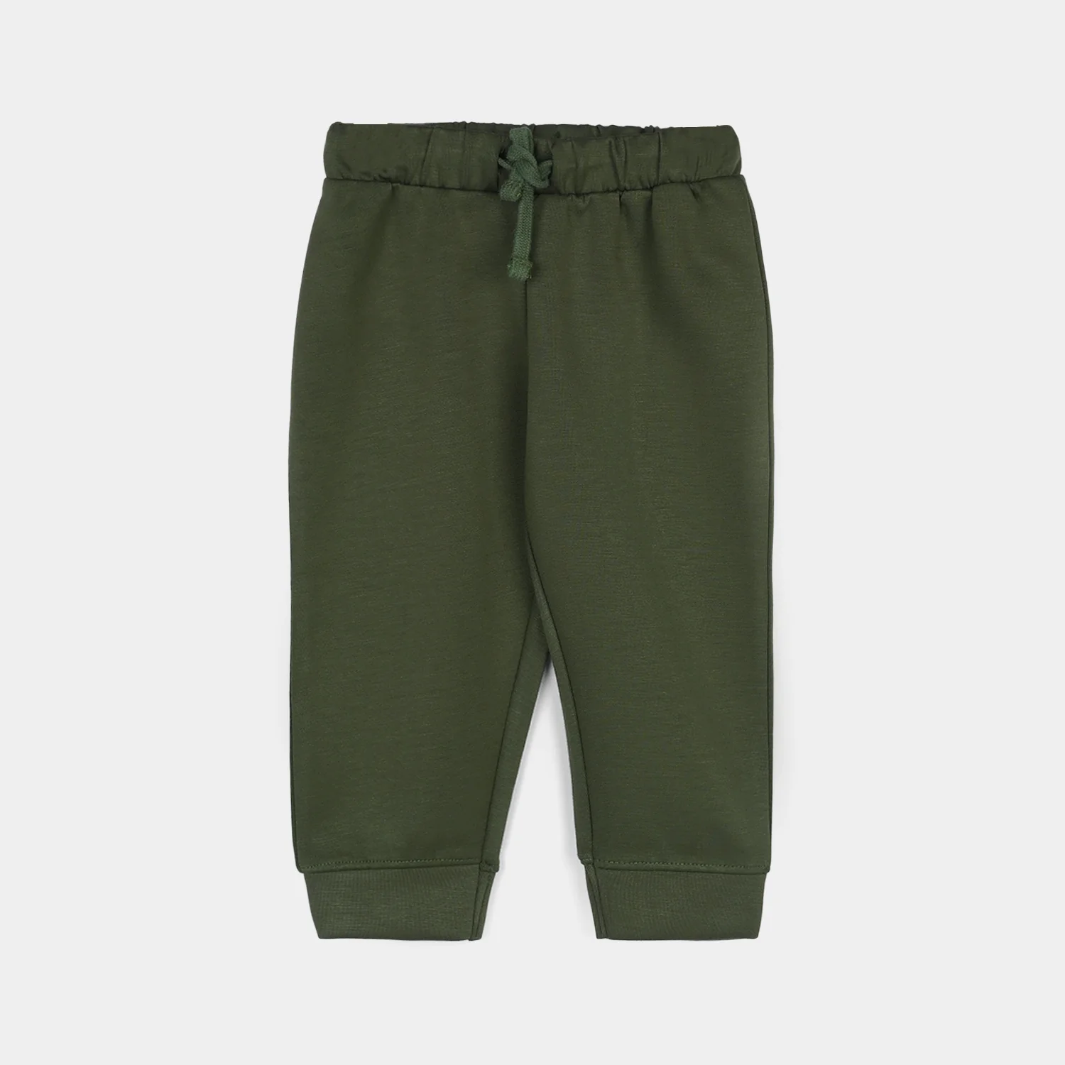 Infant Boys Cotton Interlock Suit - Olive Green - Image 6