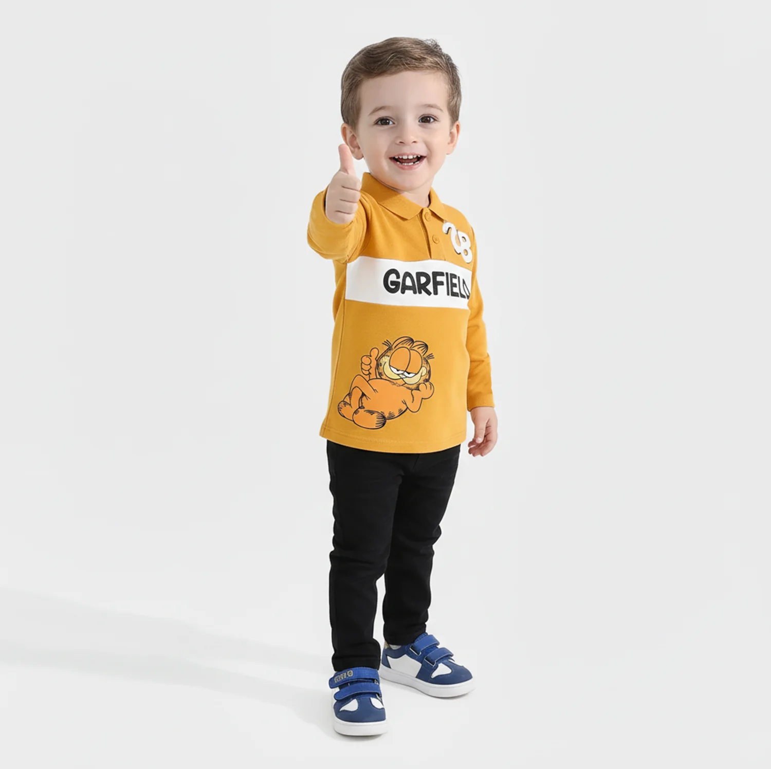 Infant Boys Cotton Interlock Suit-York Yellow - Image 2