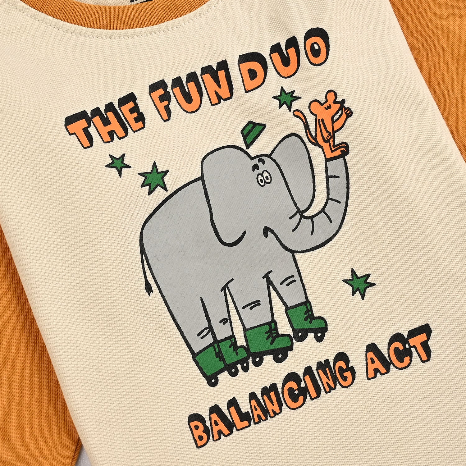Infant Boys Cotton Jersey T-Shirt F/S The Fun Duo-Wood Ash - Image 3
