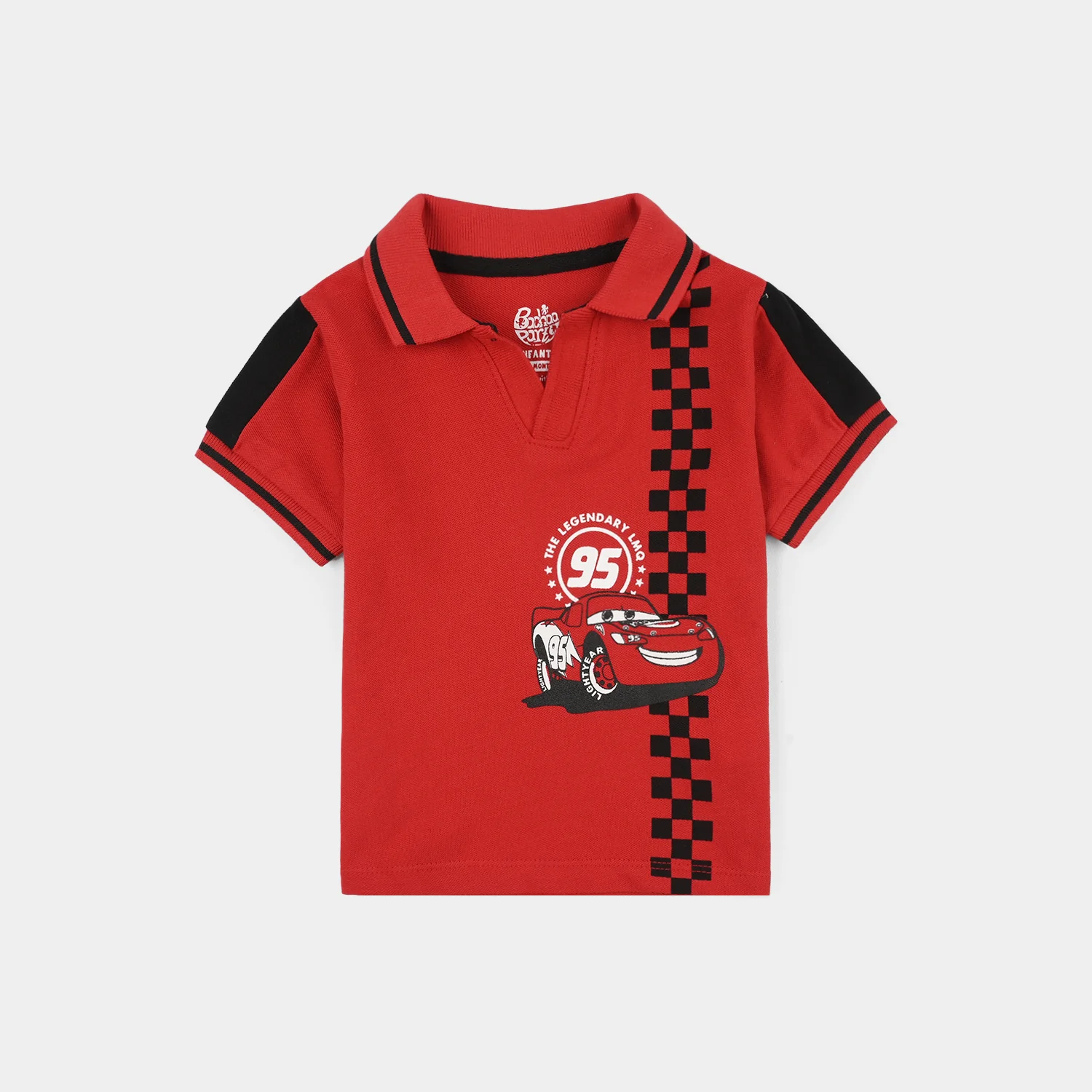 Infant Boys Cotton PK Polo (The Legendary LMQ) - Red