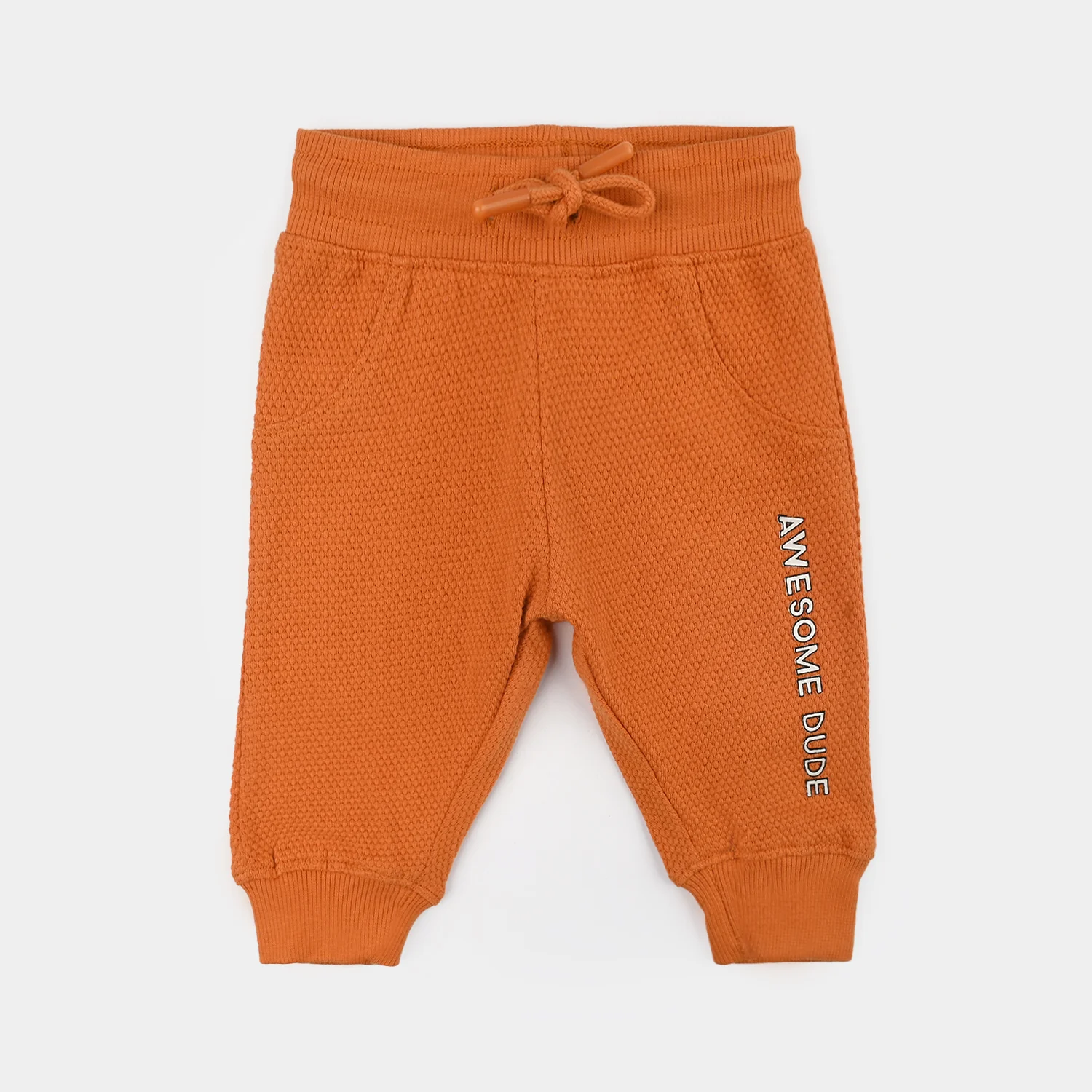Infant Boys Cotton PK Pajama (Awesome Dude) - Rust