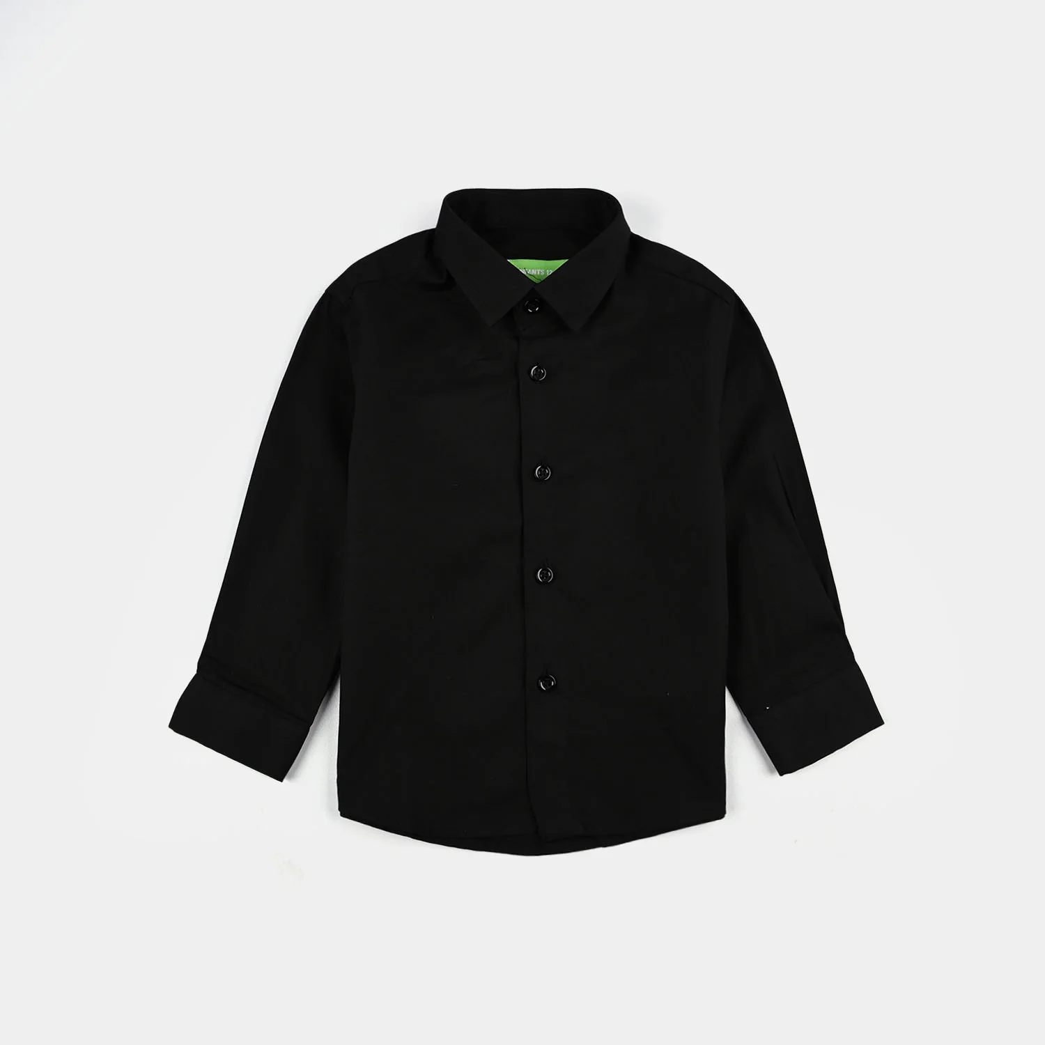 Infant Boys Cotton Poplin Formal Shirt - Black