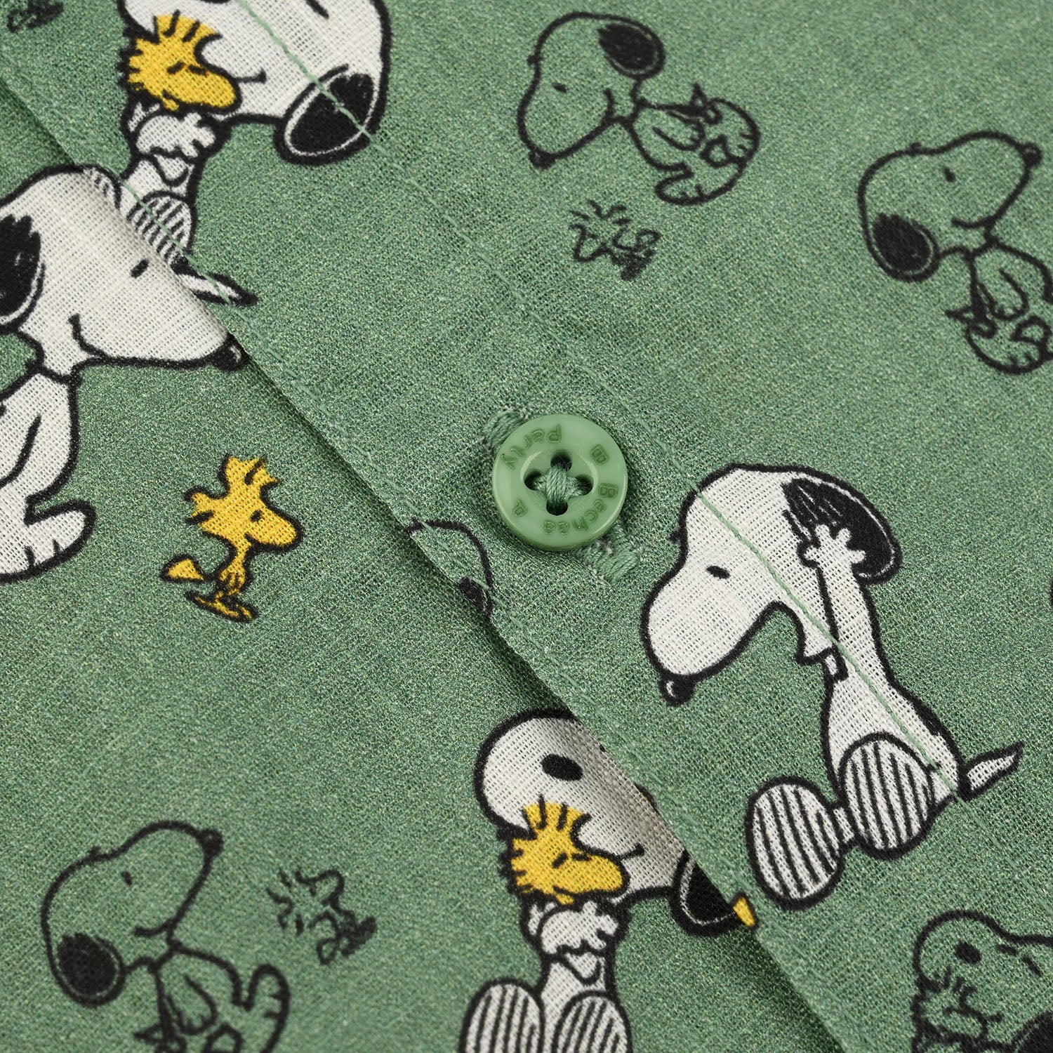 Infant Boys Cotton Slub Shirt-Green - Image 3