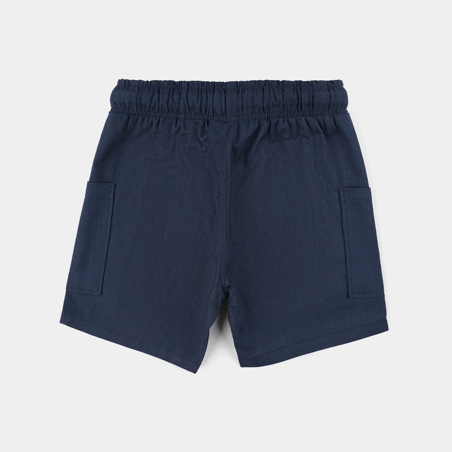INFANT Boys Cotton Slub SHORT BEACH DAY-Blue - Image 4