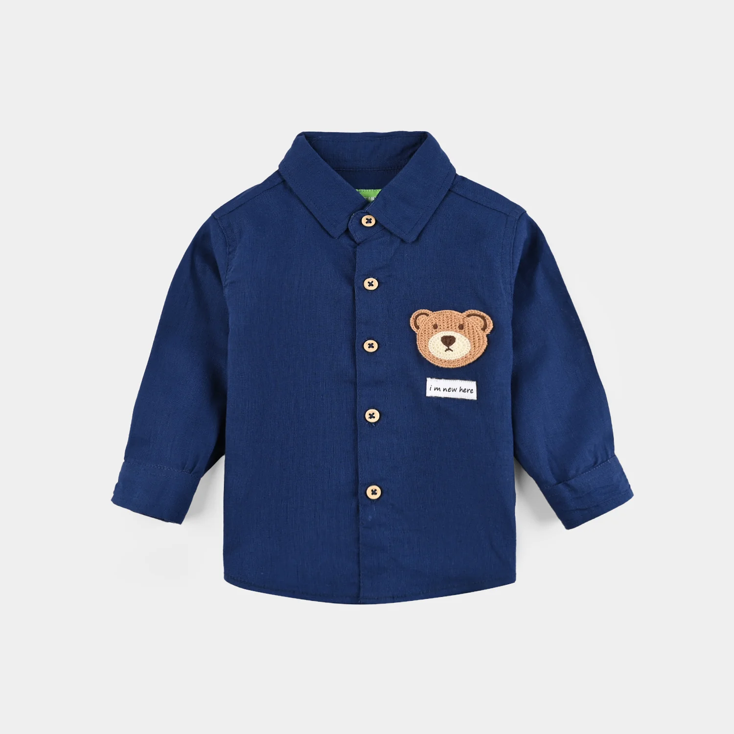 Infant Boys Cotton Suit-Im New Here-BLUE - Image 5