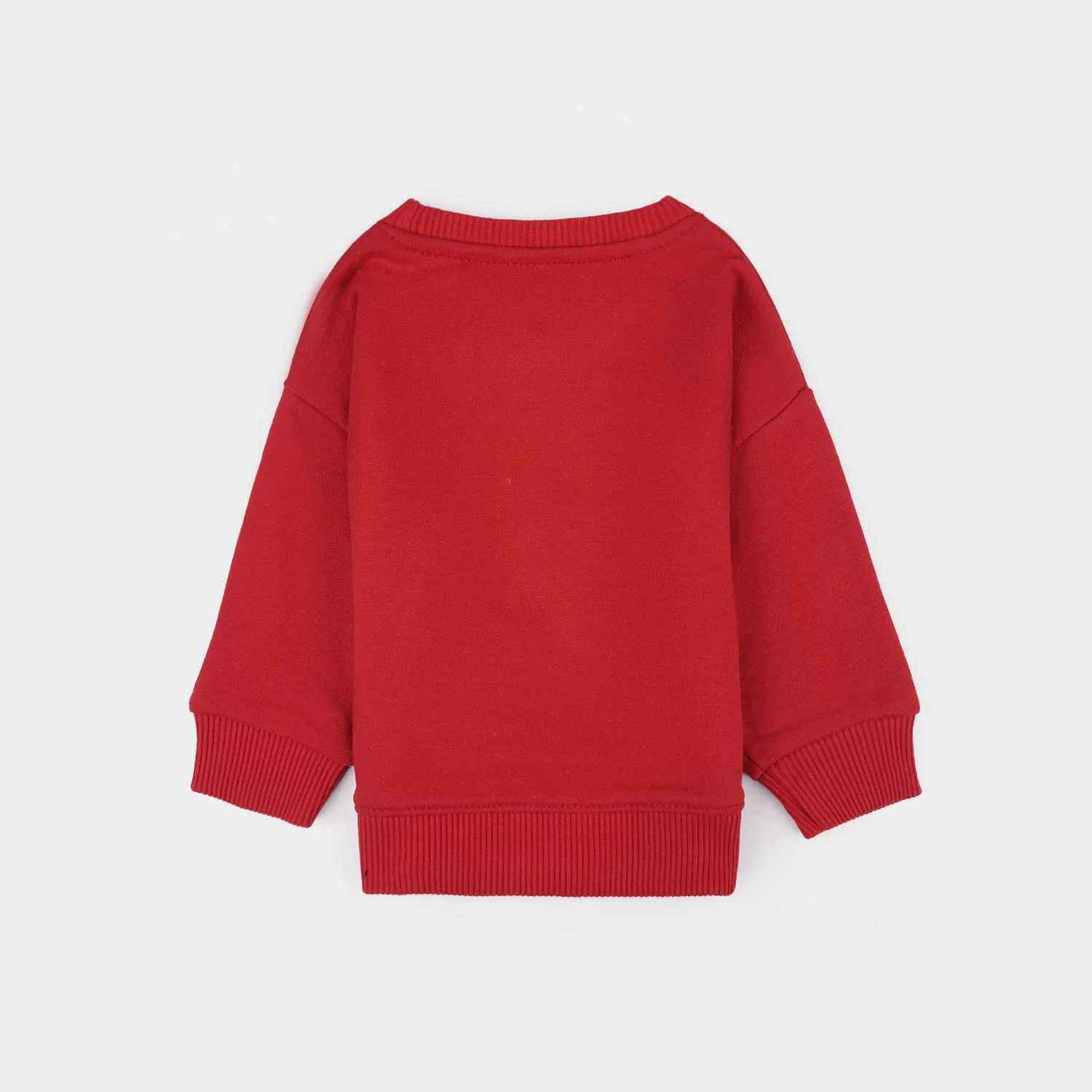 Infant Boys Cotton Terry Sweatshirt - Red - Image 4