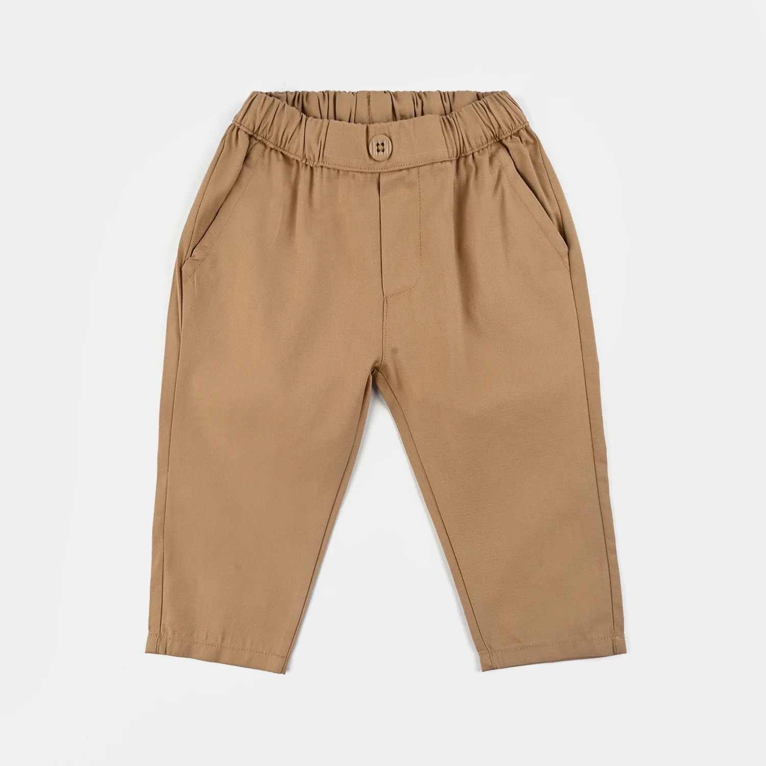Infant Boys Cotton Twill 3PC Suit - Brown/White - Image 7