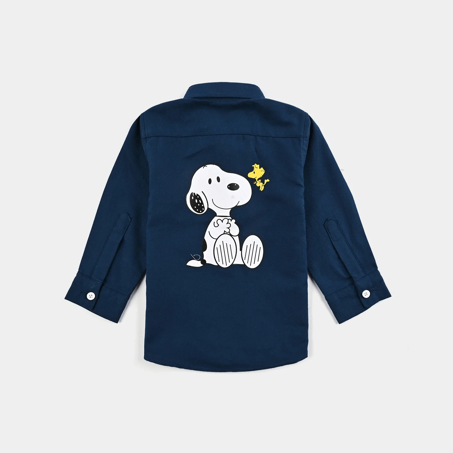 Infant Boys Cotton Twill Shirt - Blue - Image 4
