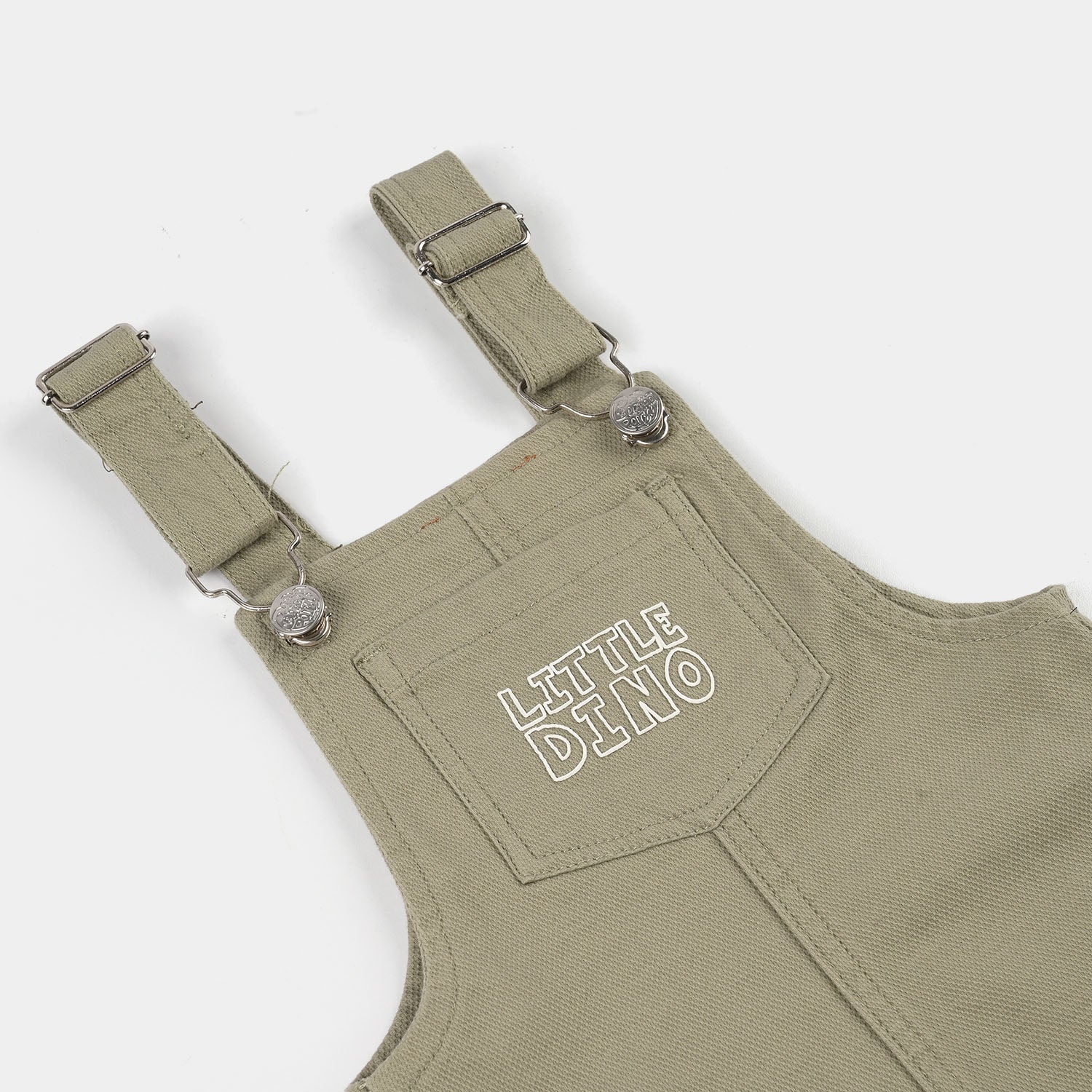 Infant Boys Denim Rigid Overall (Little Dino) - Green - Image 2