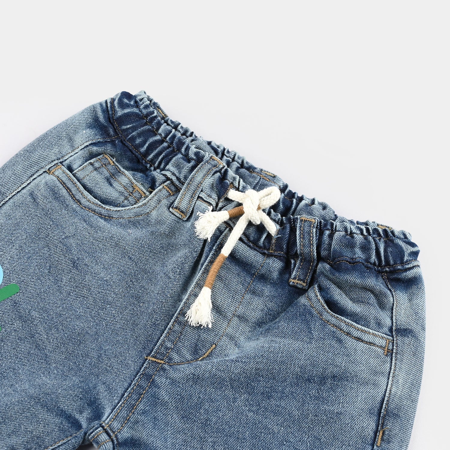 Infant Boys Denim rigid SHORT PLAY-Mid Blue - Image 2
