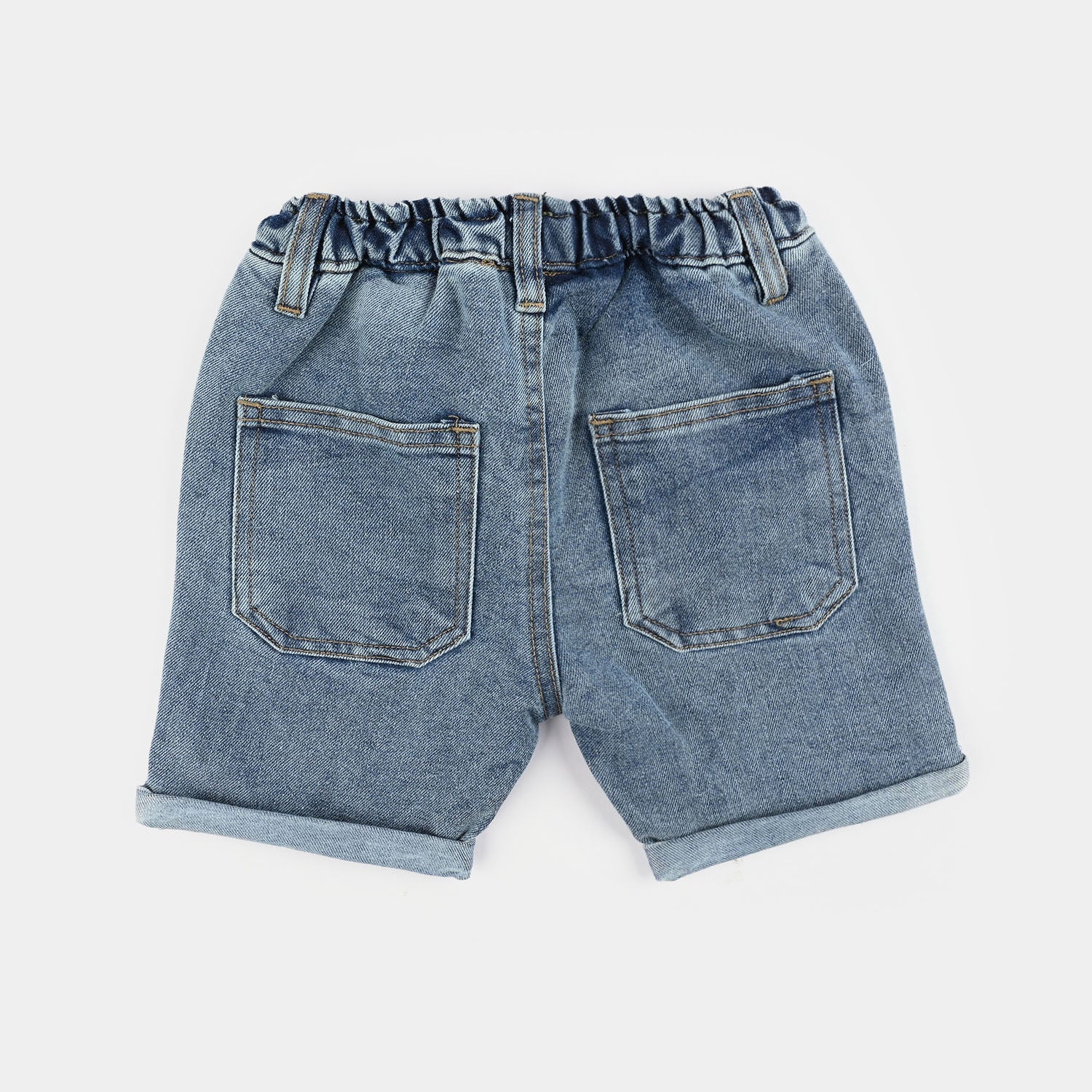 Infant Boys Denim rigid SHORT PLAY-Mid Blue - Image 4