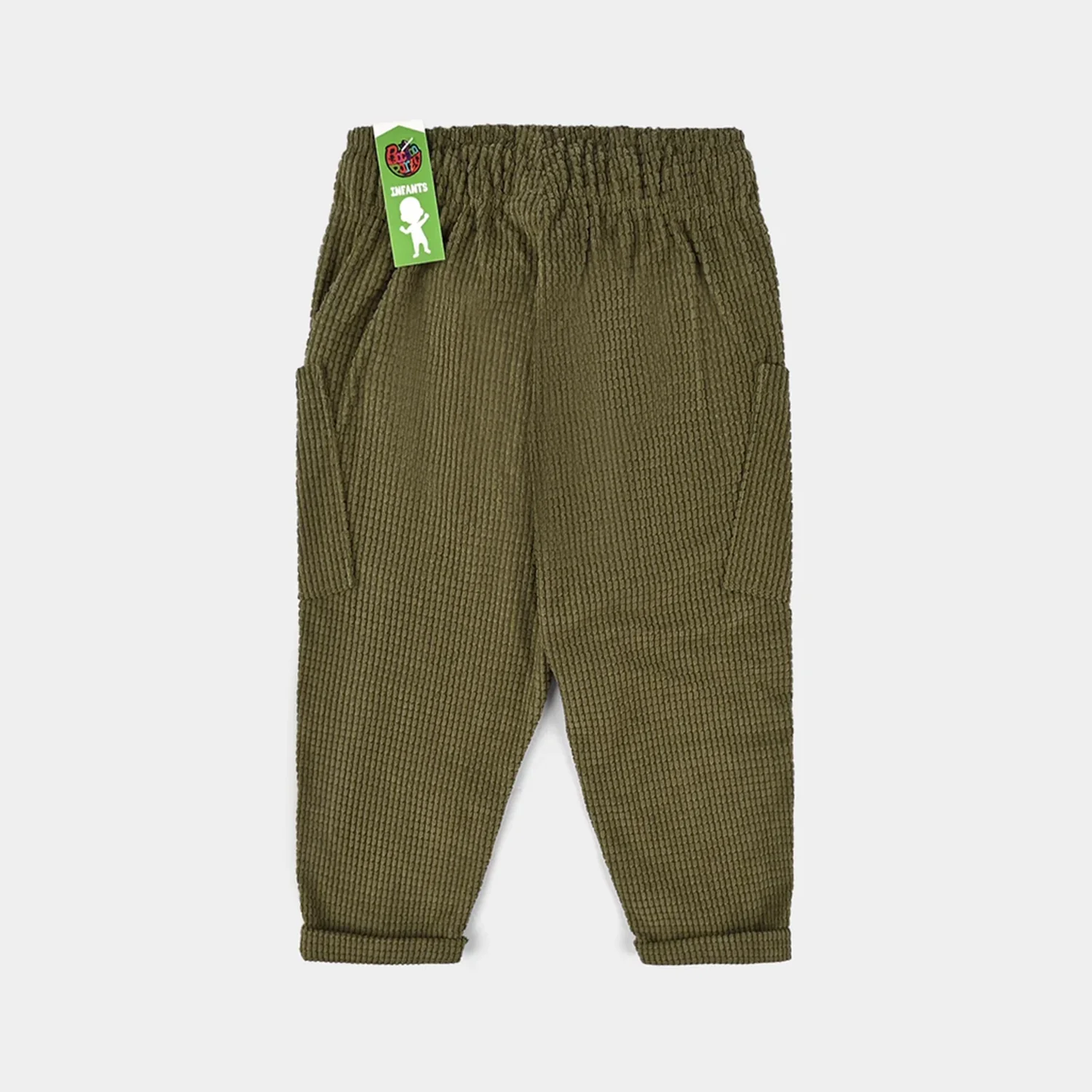 Infant Boys Corduroy Pant - Olive Green - Image 4