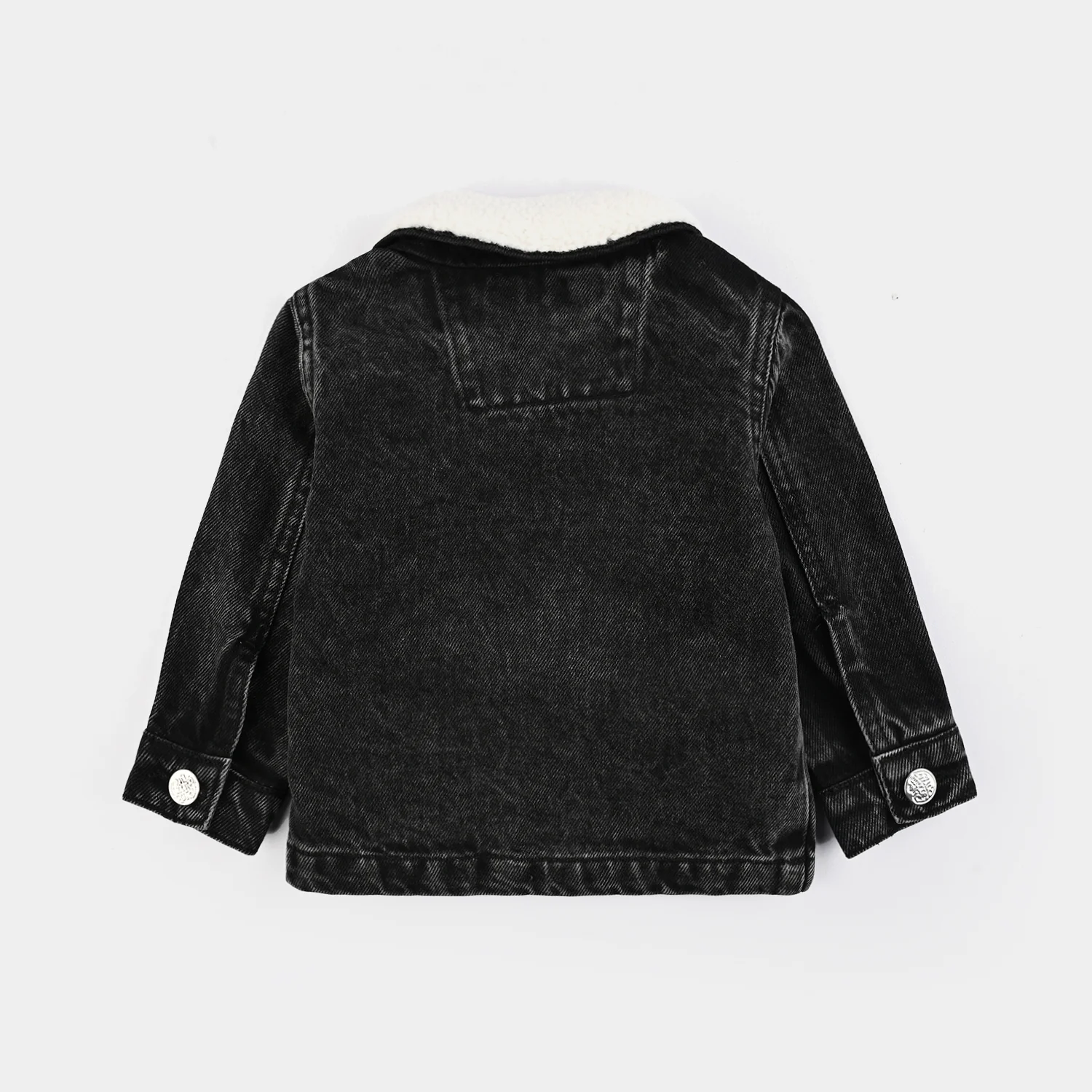 Infant Boys Denim Stretch Jacket Small Friends Club-BLACK - Image 4