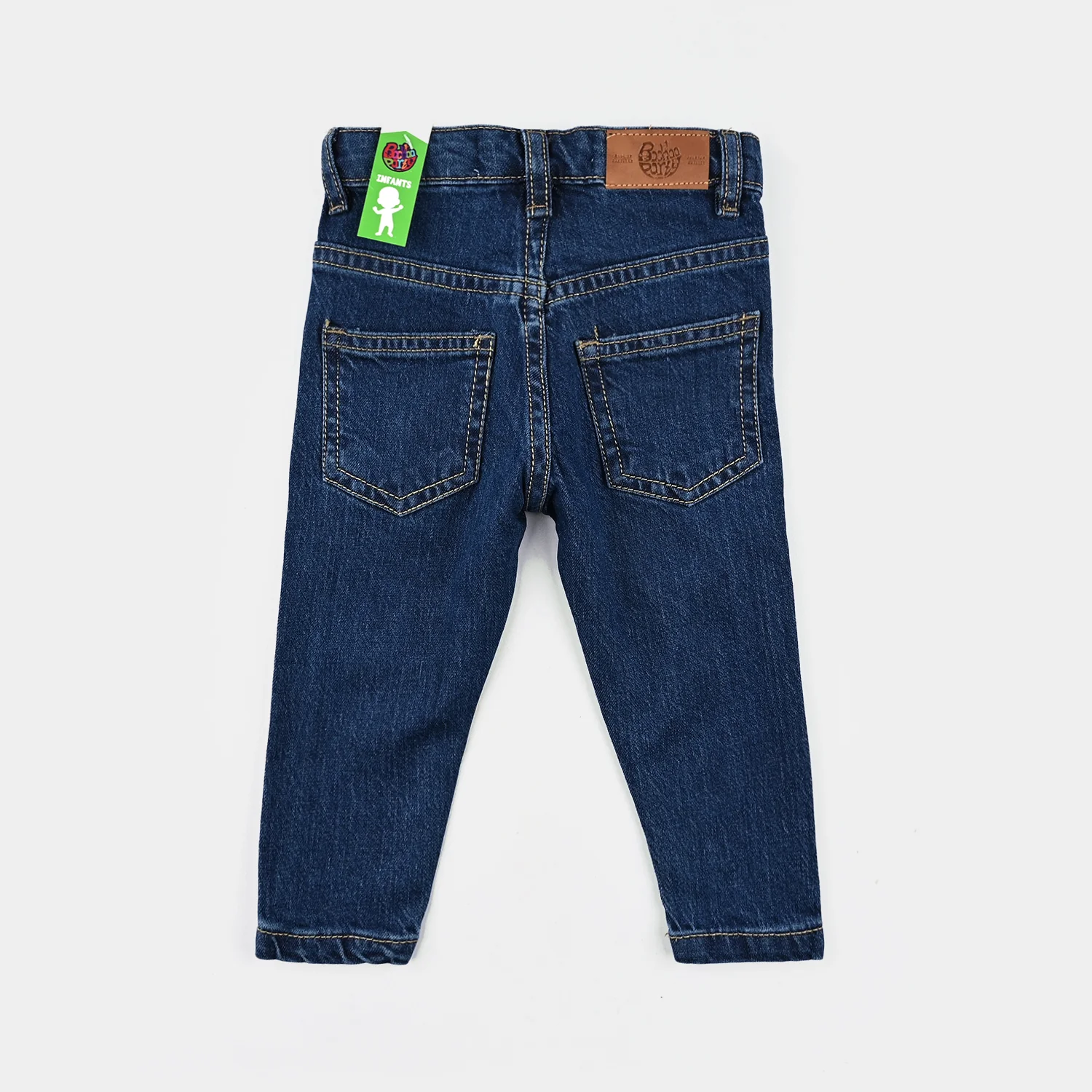 Infant Boys Denim Stretch Pant Basic - Dark Blue - Image 3