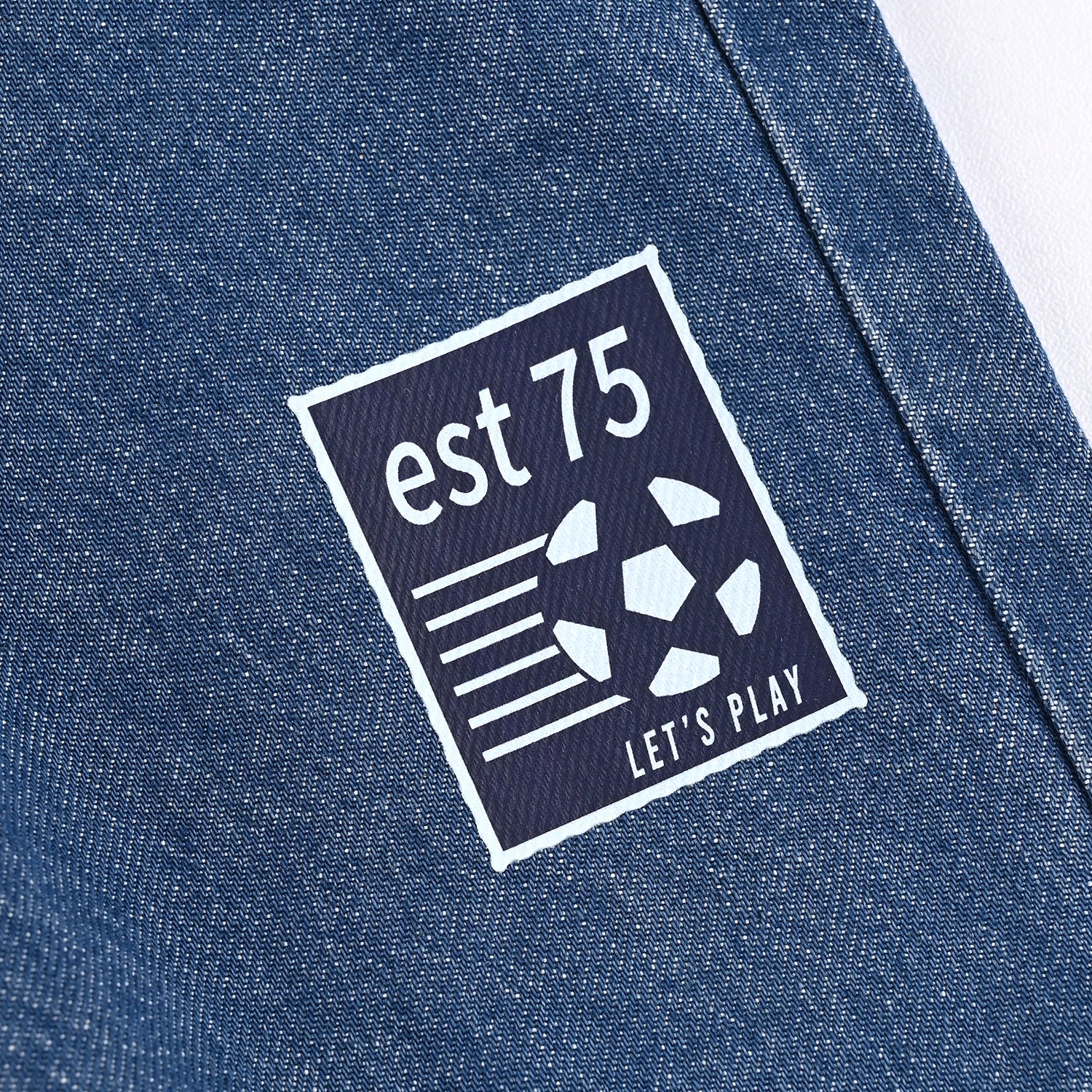Infant Boys Denim Stretch Pant - DARK BLUE - Image 3