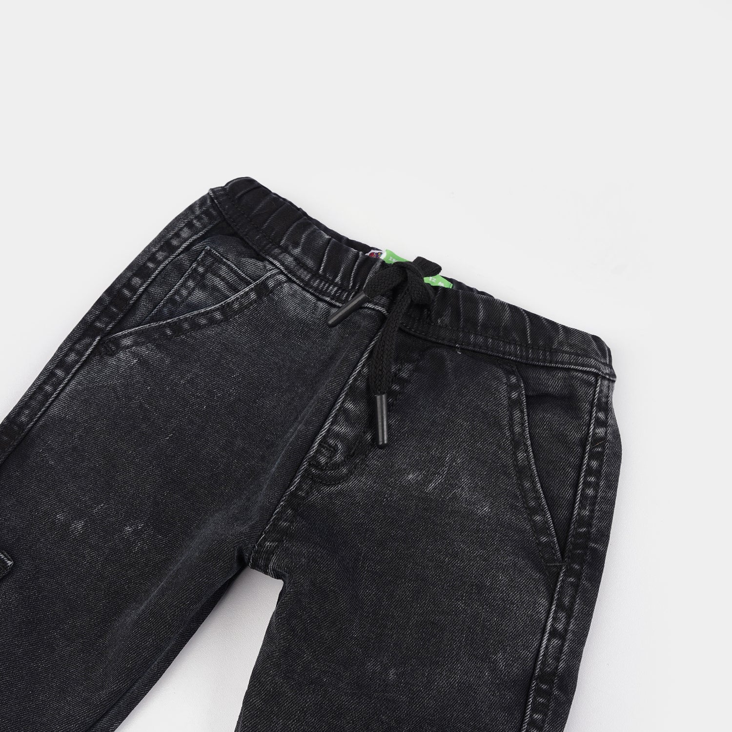 Infant Boys Denim Stretch Pant - Black - Image 2
