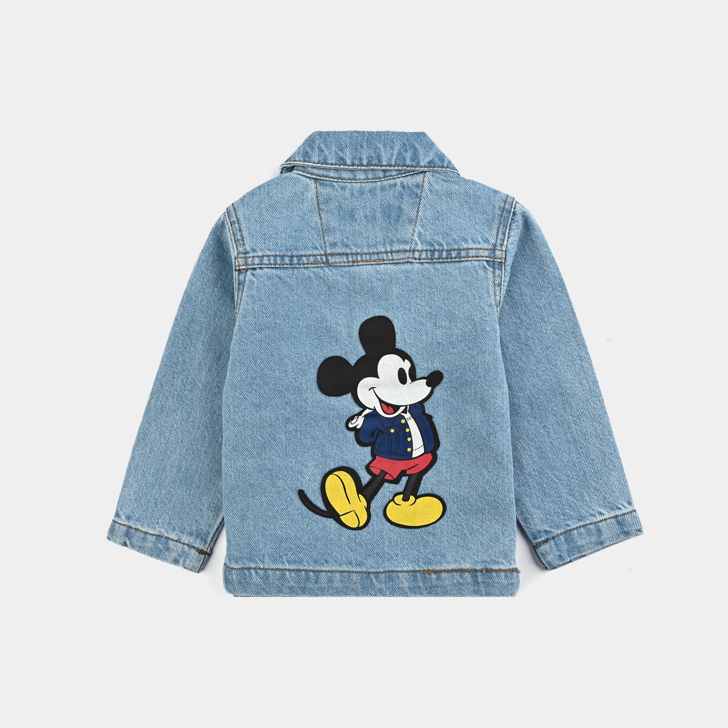 Infant Boys Denim Stretch Woven Jacket - Light Blue - Image 4