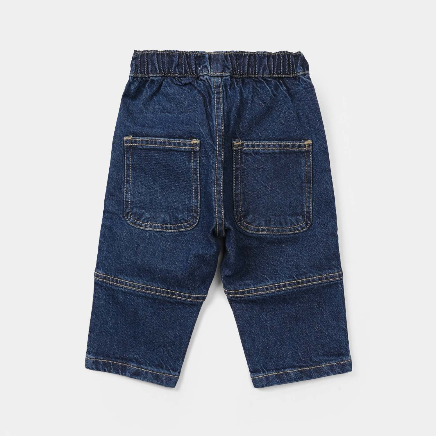 Infant Boys Denim Viscose Pants (Always Cool) – Dark Blue - Image 3