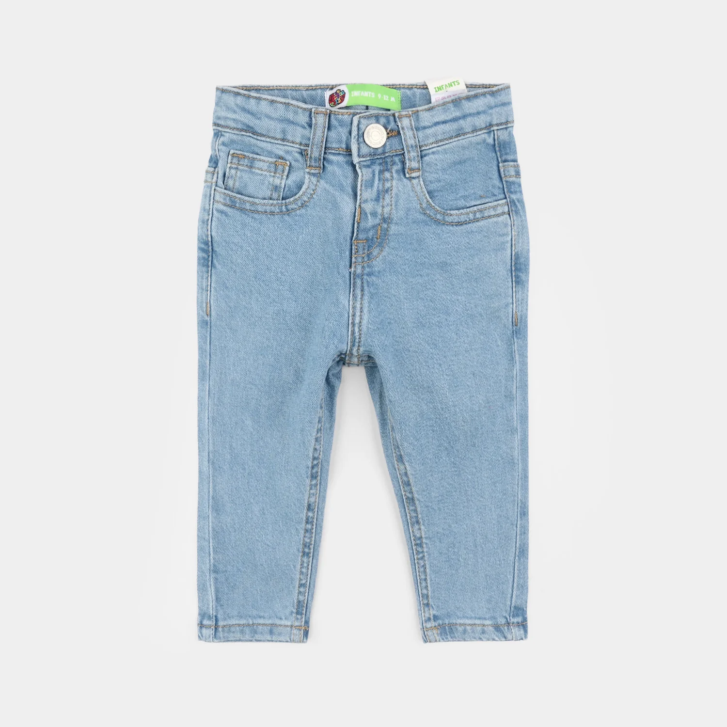 Infant Boys Denim Viscose Pants Basic - Light Blue