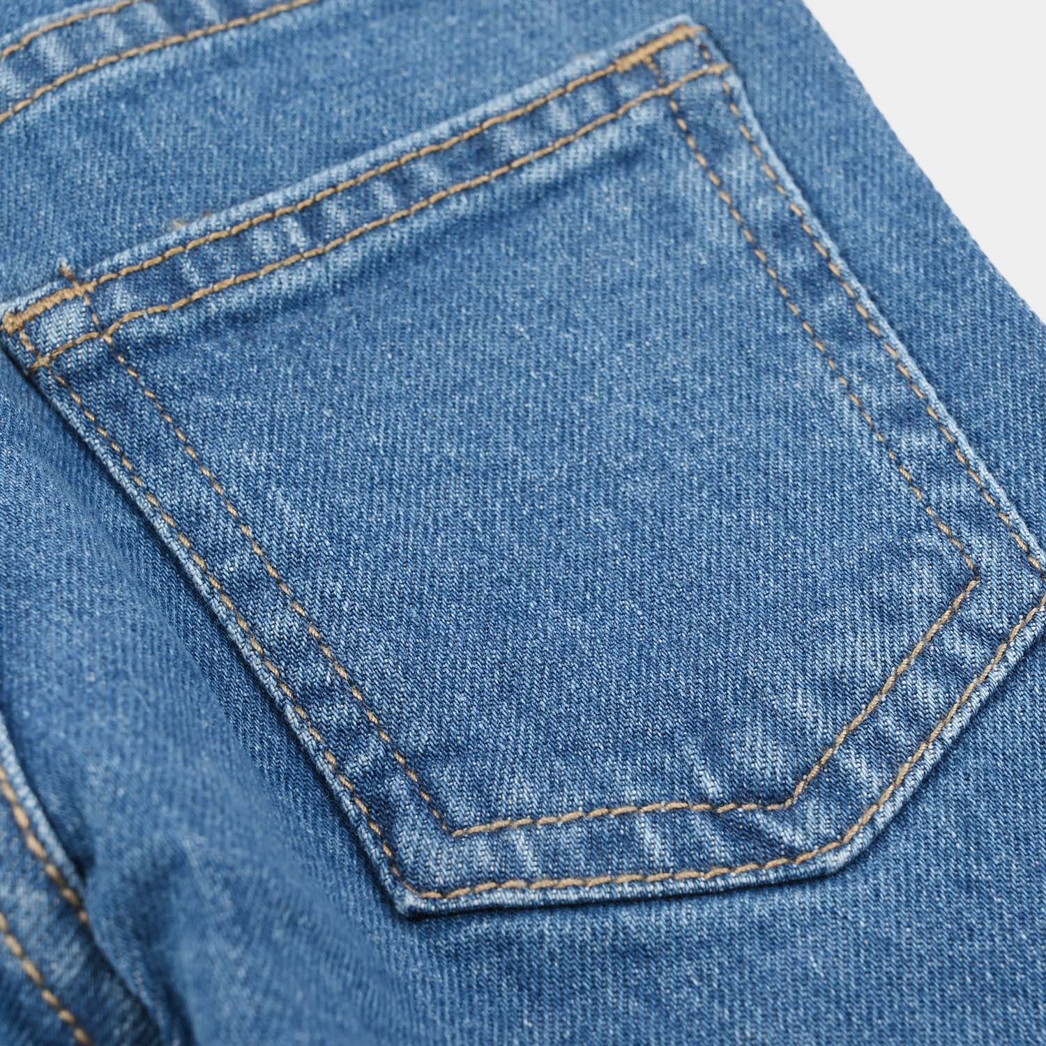 Infant Boys Denim Viscose Pants Basic-Mid Blue - Image 3