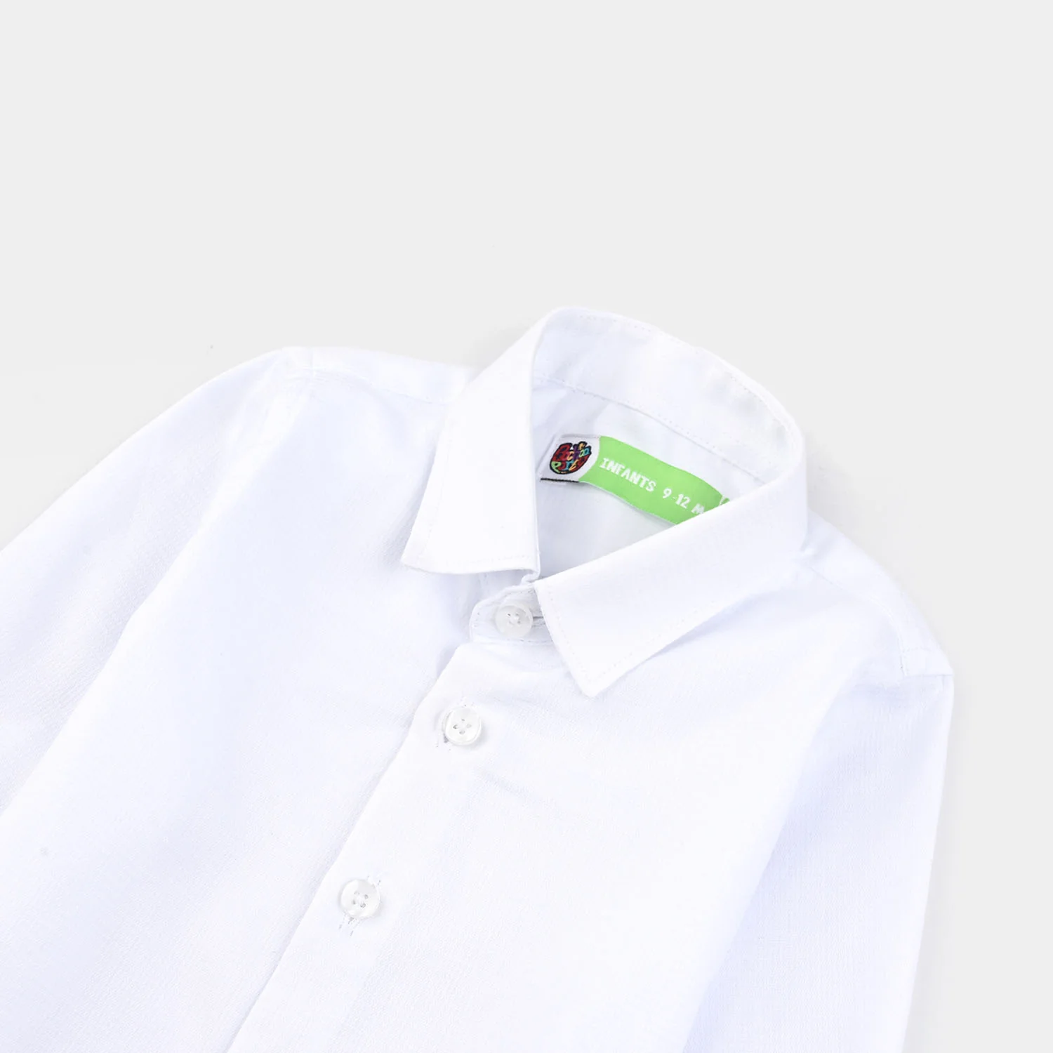 Infant Boys Dobby Formal Shirt - White - Image 2